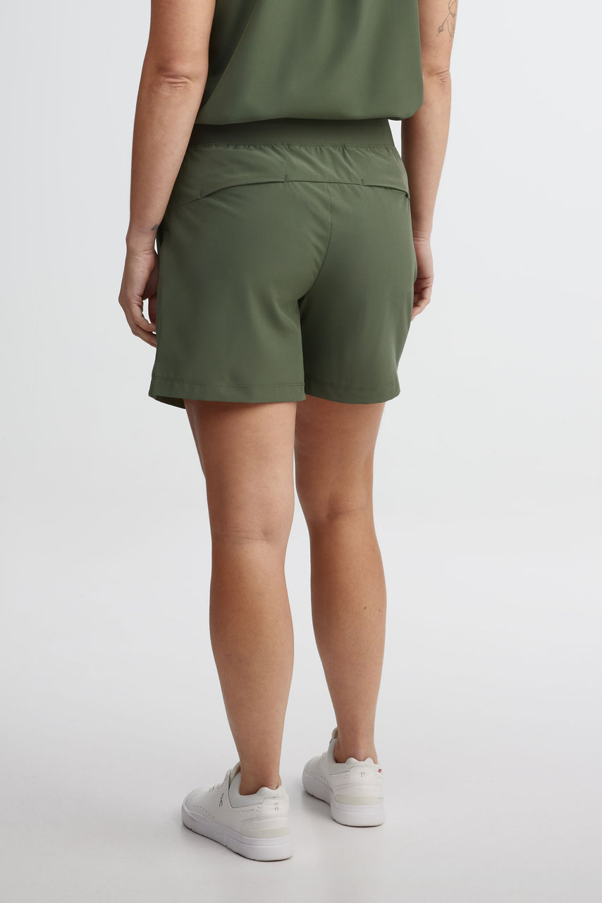Short taille élastique BM - Femme && VERT