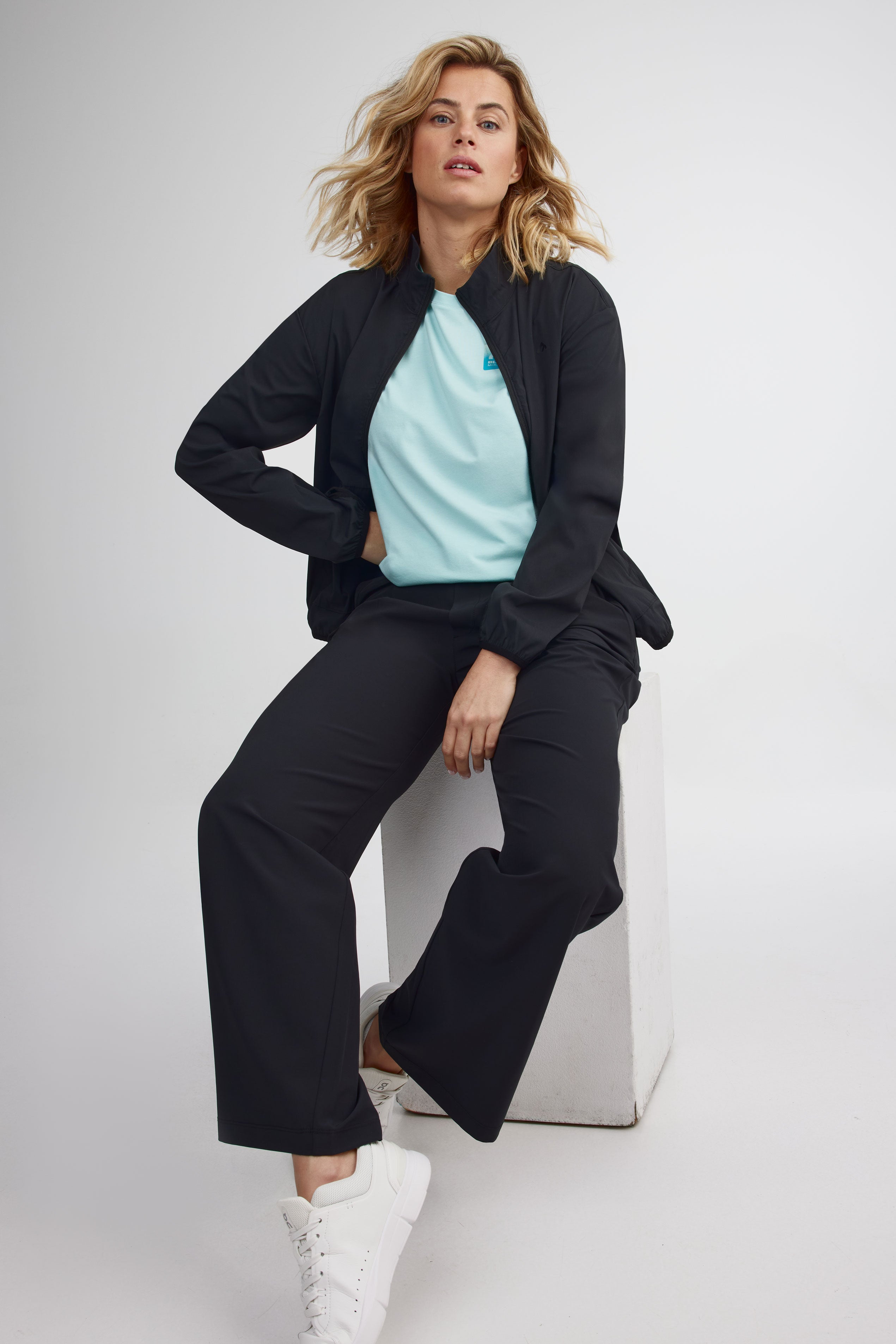 Pantalon jambe large BM - Femme && GRIS FONCE