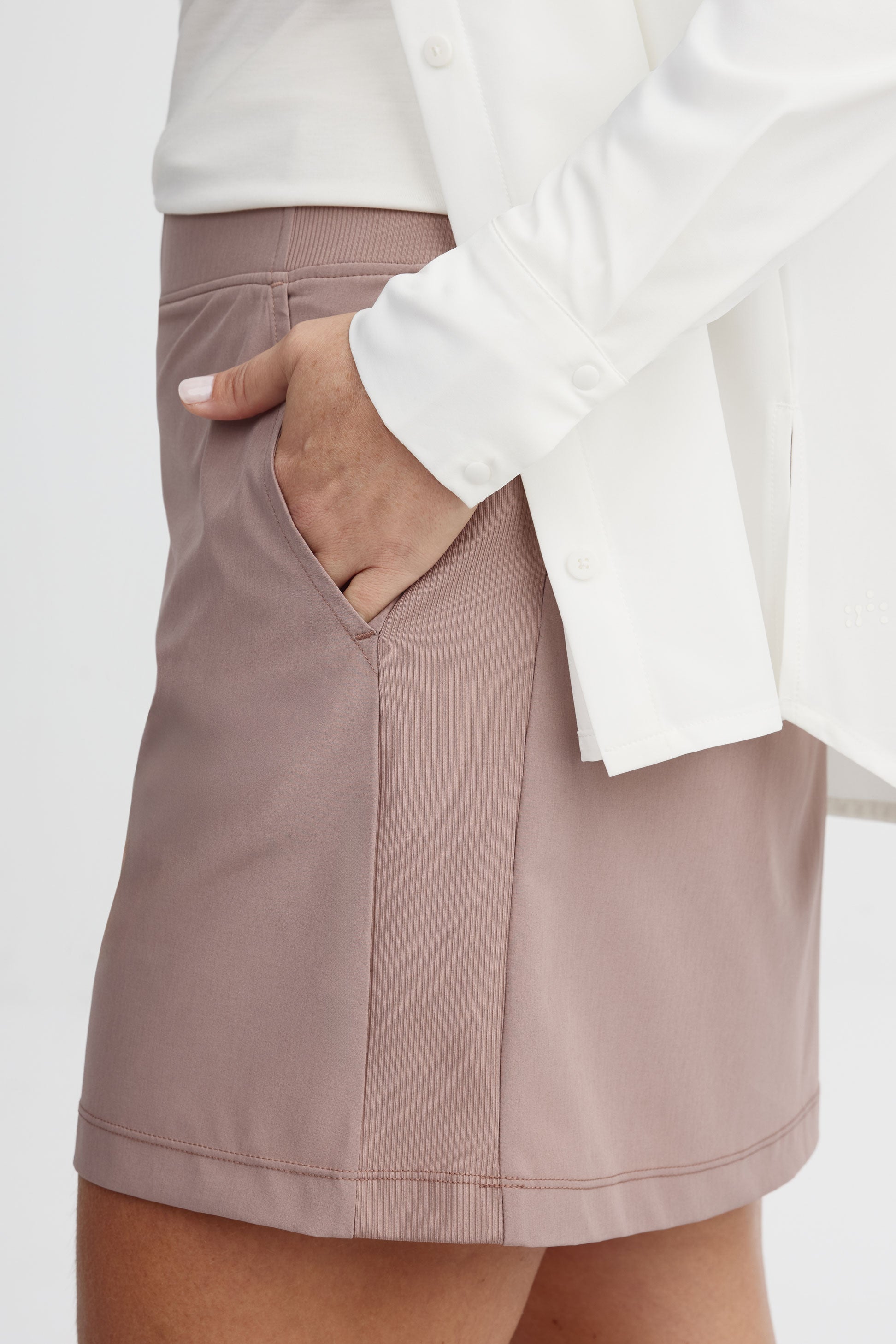 Jupe-short BM - Femme && BRUN