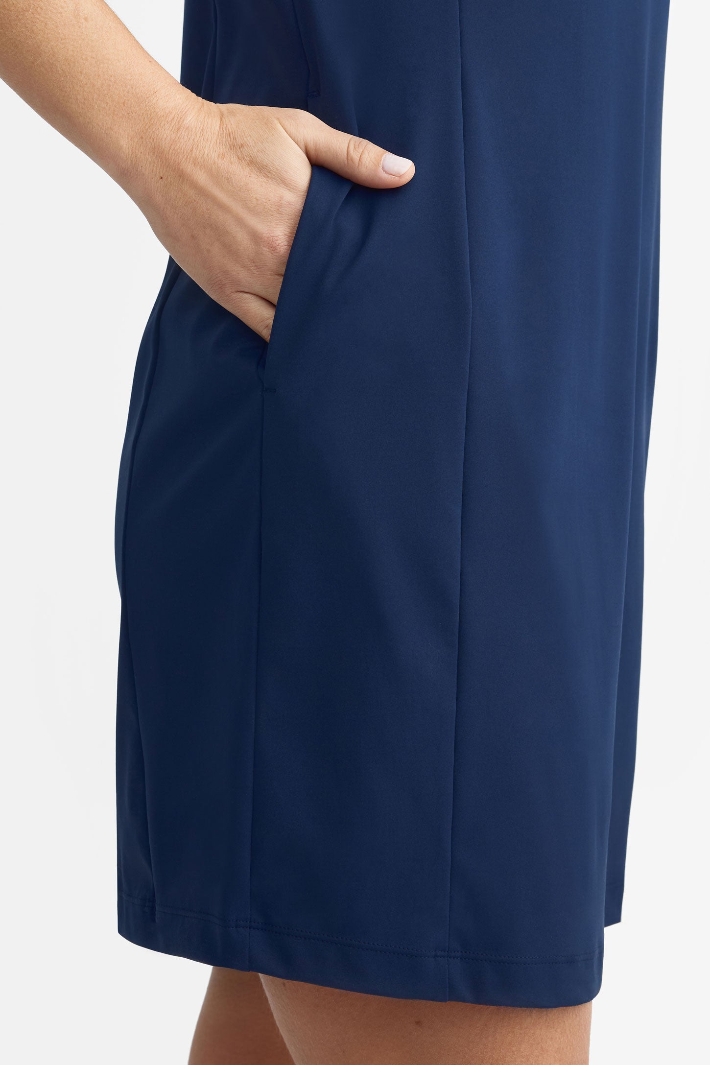 Robe col rond BM - Femme && BLEU MARINE
