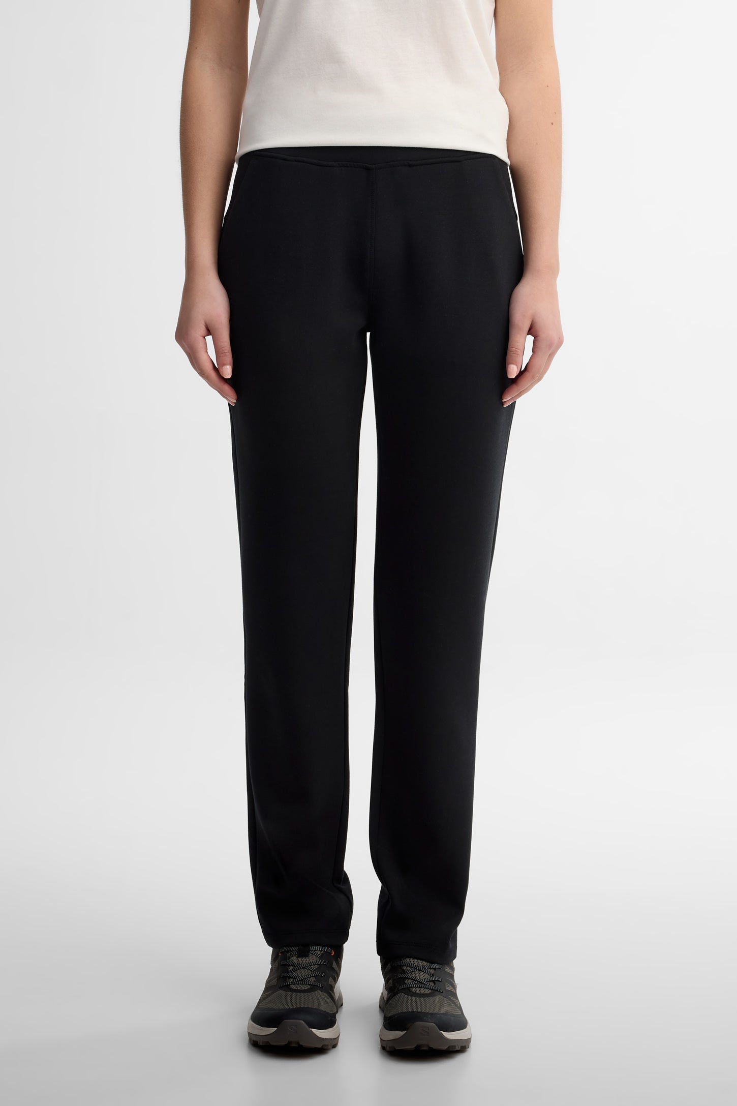 Pantalon jogger jambe fuselée - Femme && GRIS FONCE