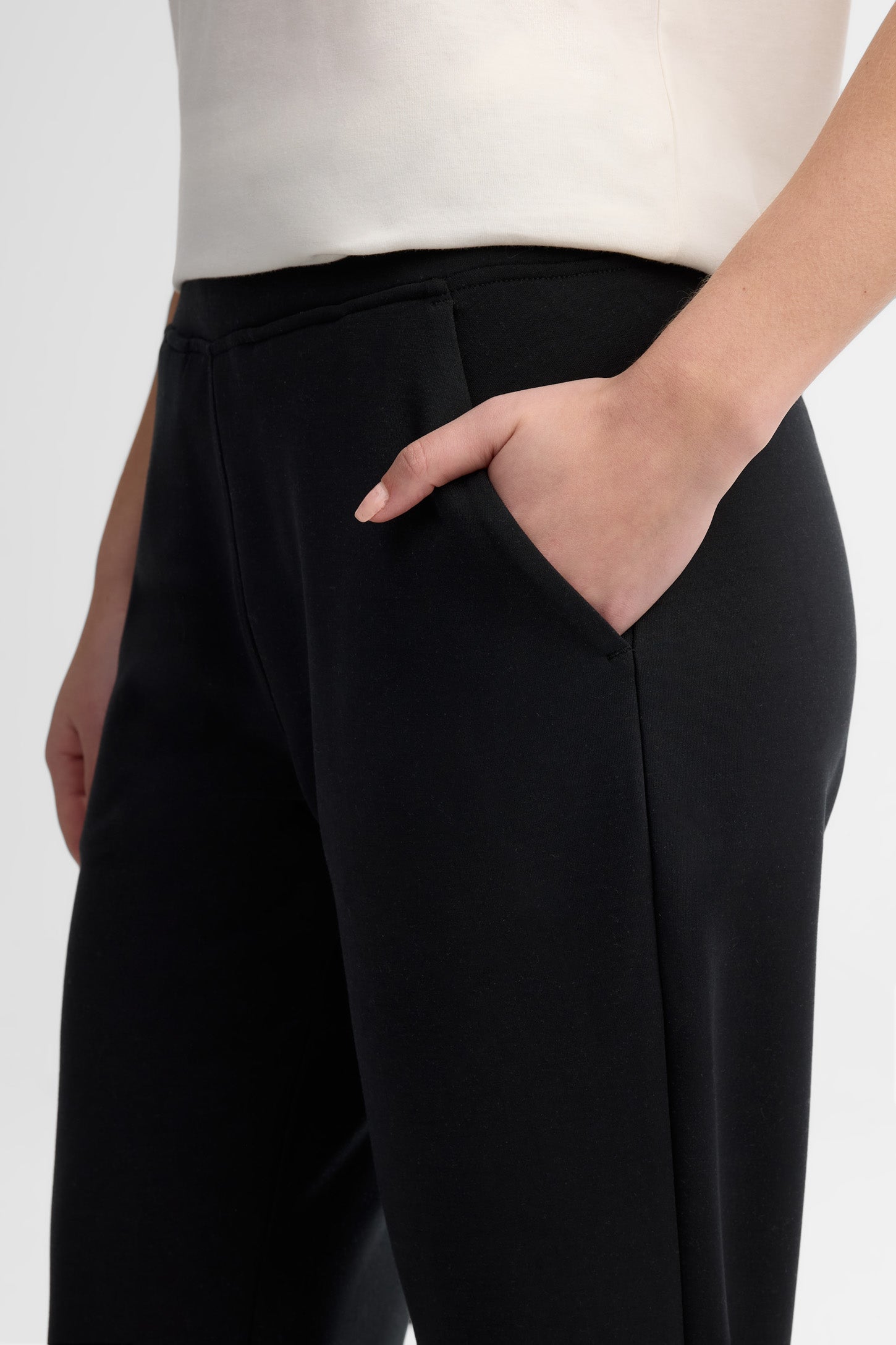 Pantalon jogger jambe fuselée - Femme && GRIS FONCE