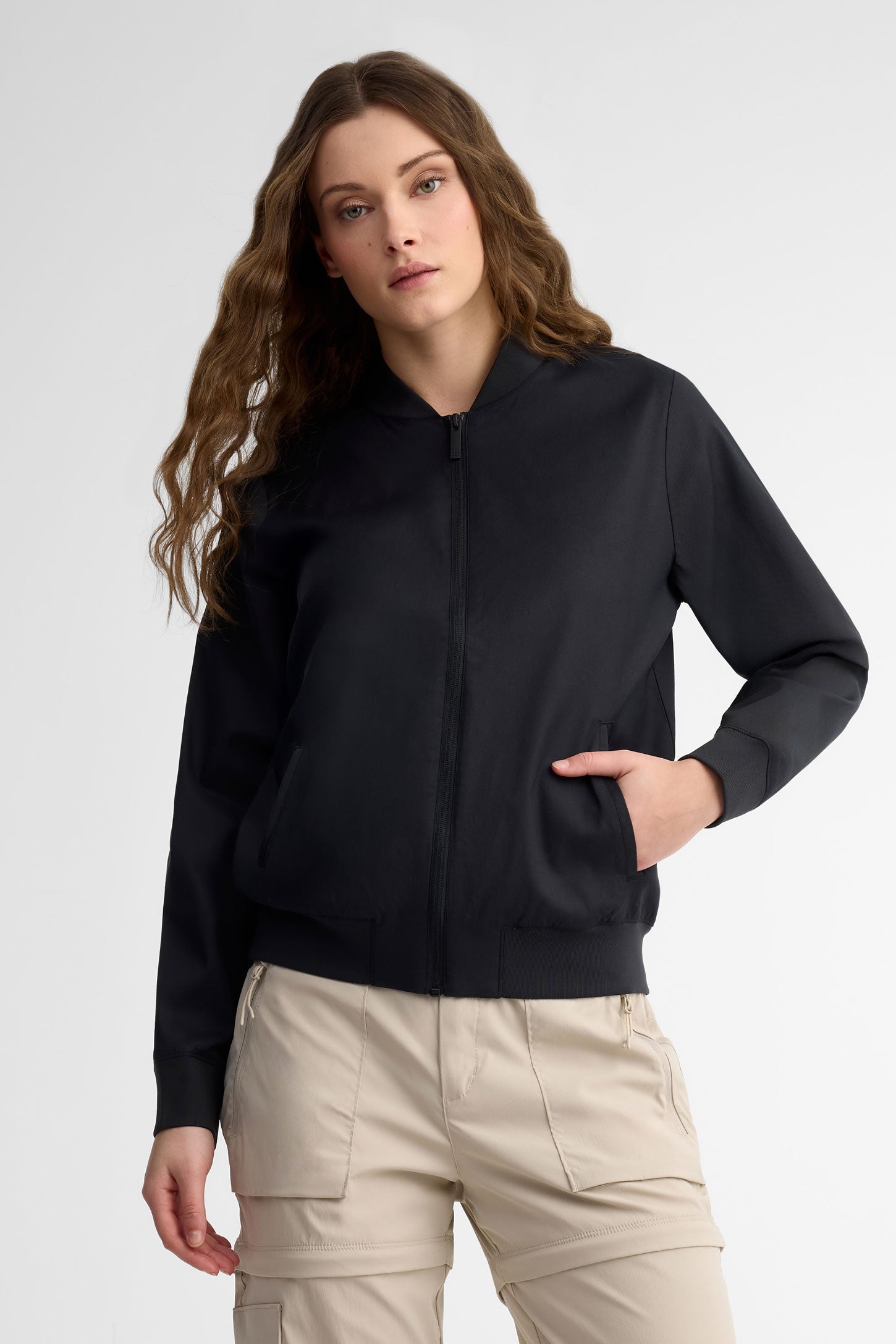 Veste bomber modal - Femme && GRIS FONCE