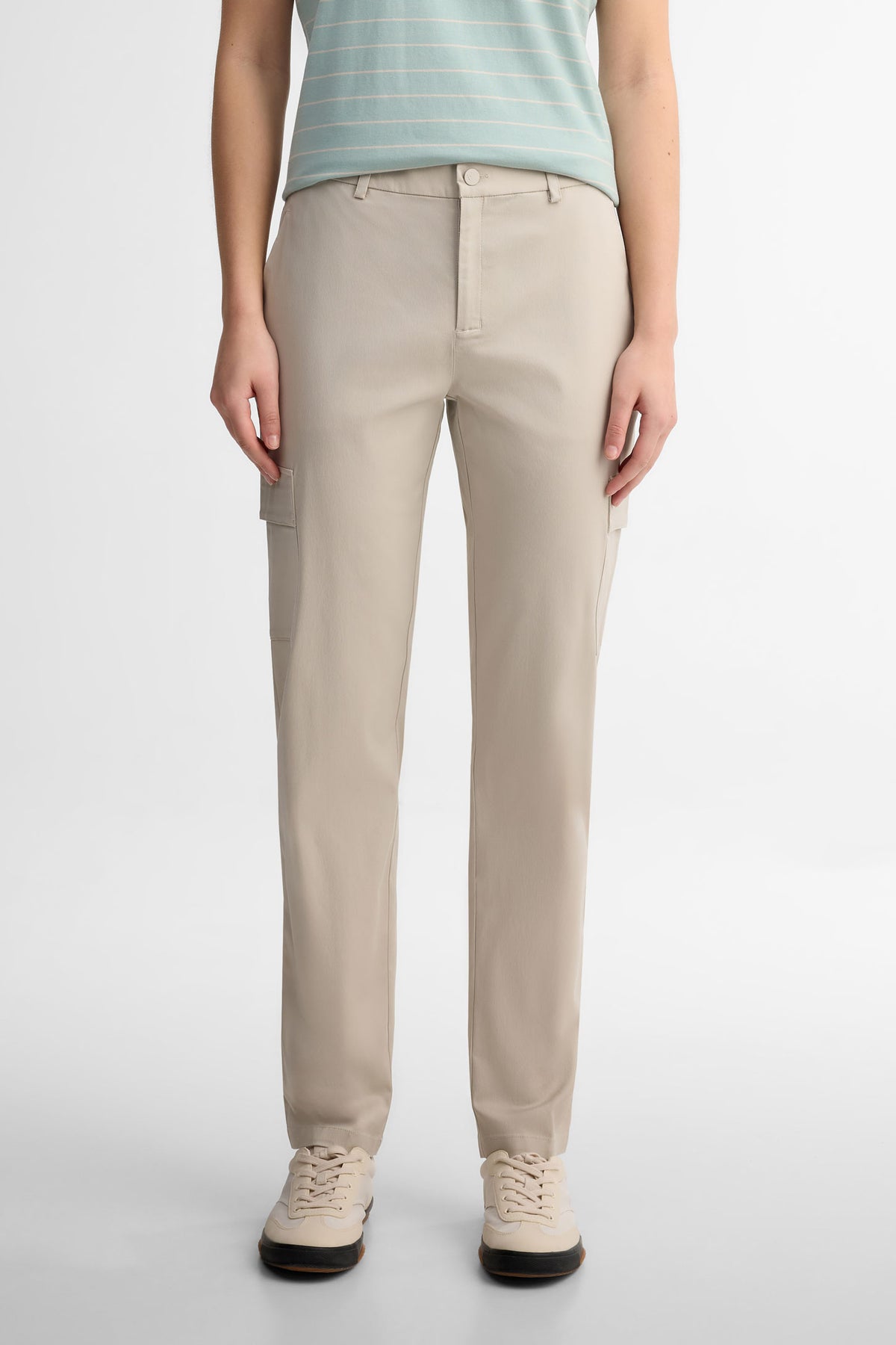 Pantalon jambe étroite BM - Femme && GRIS