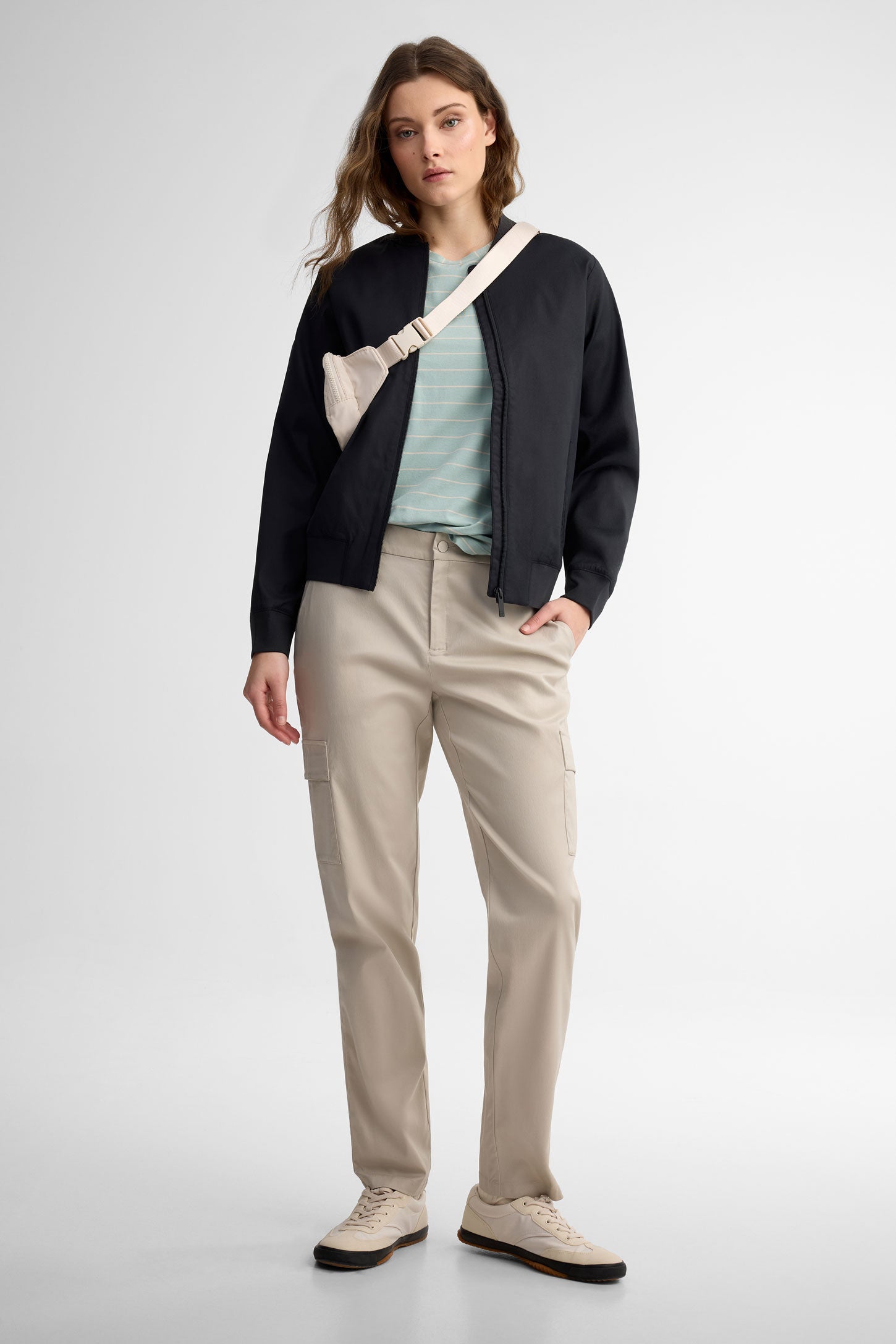 Pantalon jambe étroite BM - Femme && GRIS