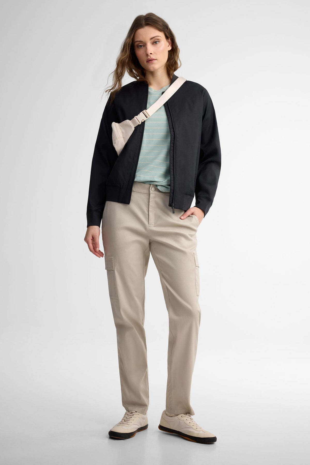 Pantalon jambe étroite BM - Femme && GRIS