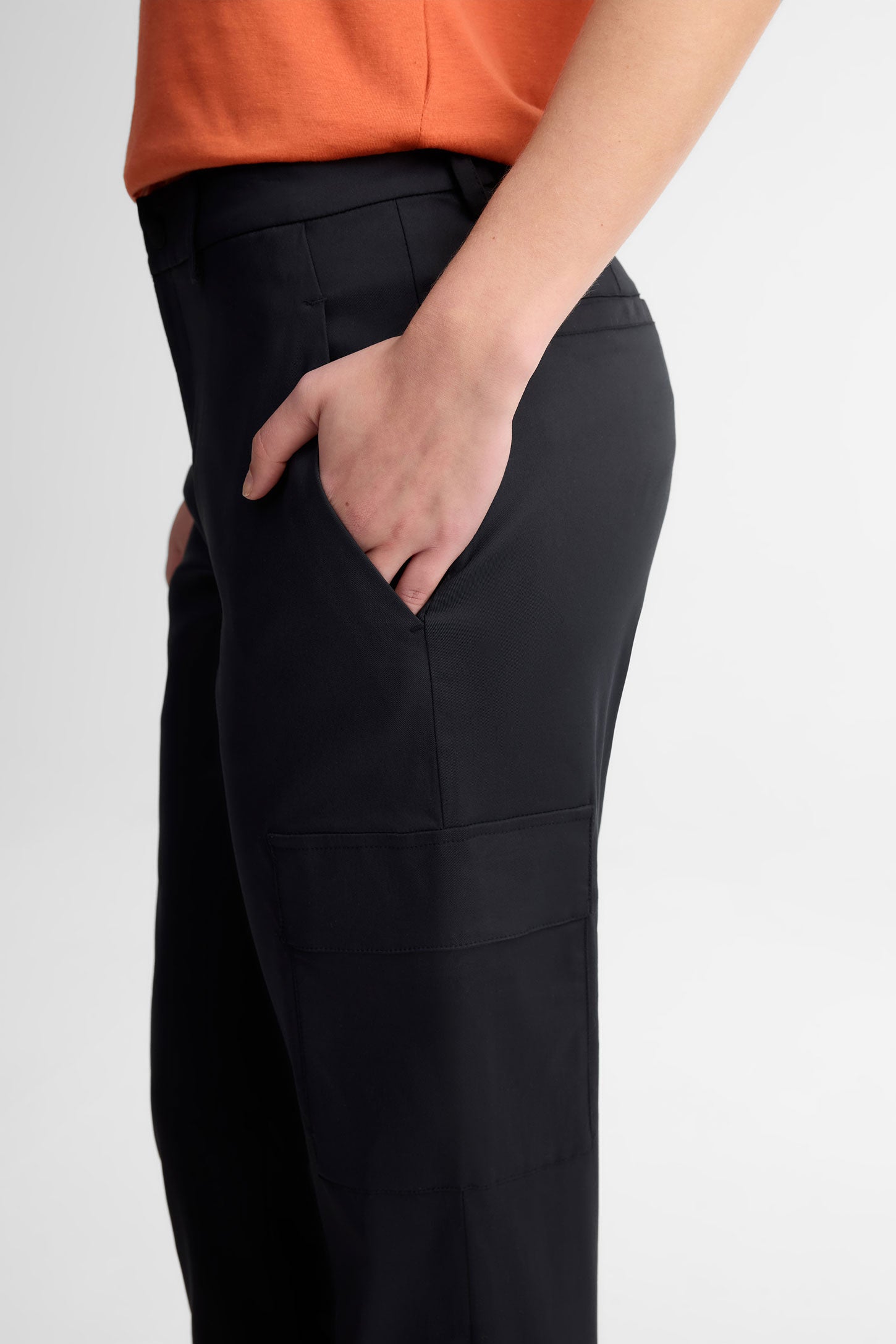 Pantalon jambe étroite BM - Femme && GRIS FONCE