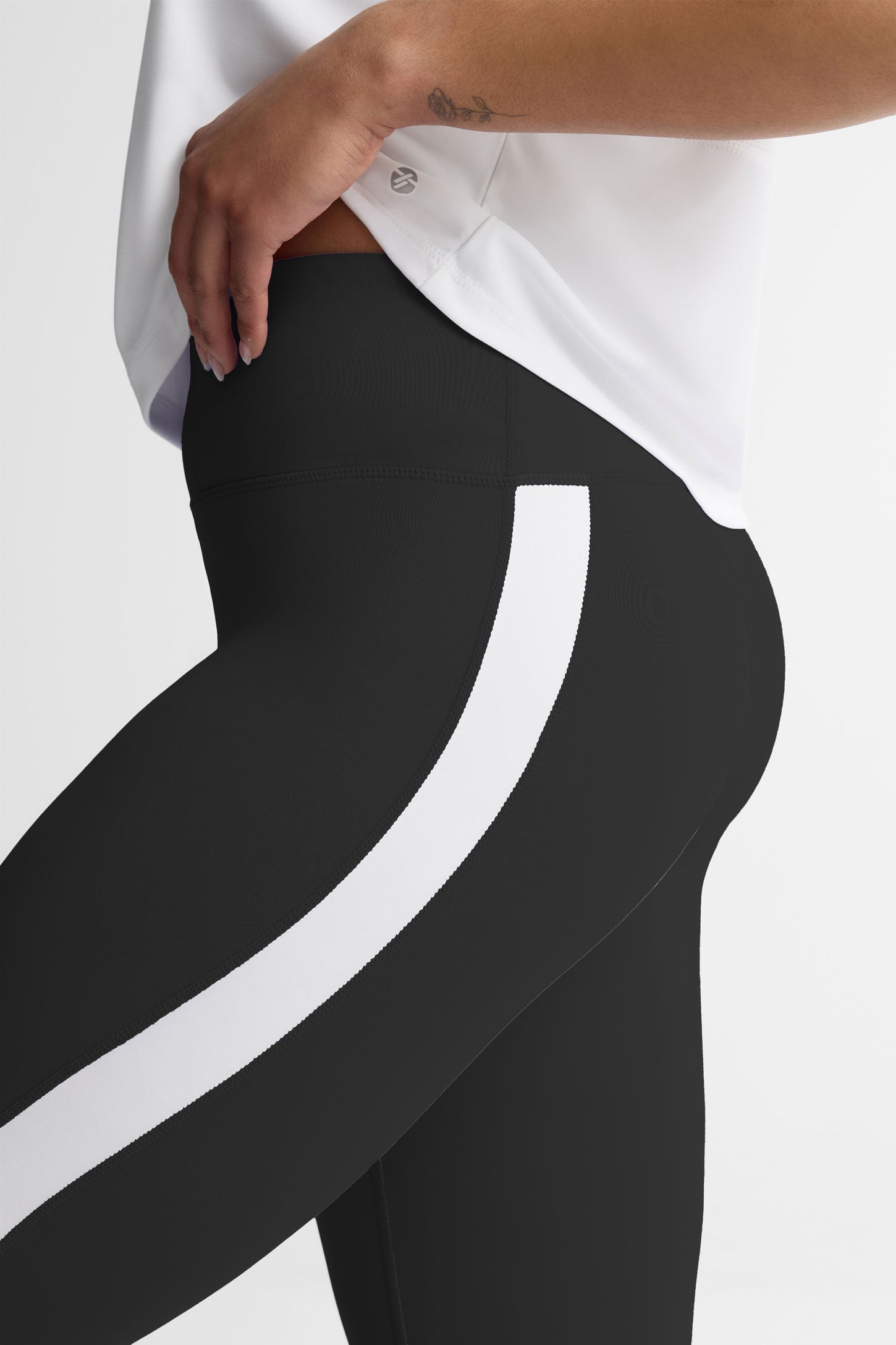 Legging taille haute athlétique - Femme && NOIR