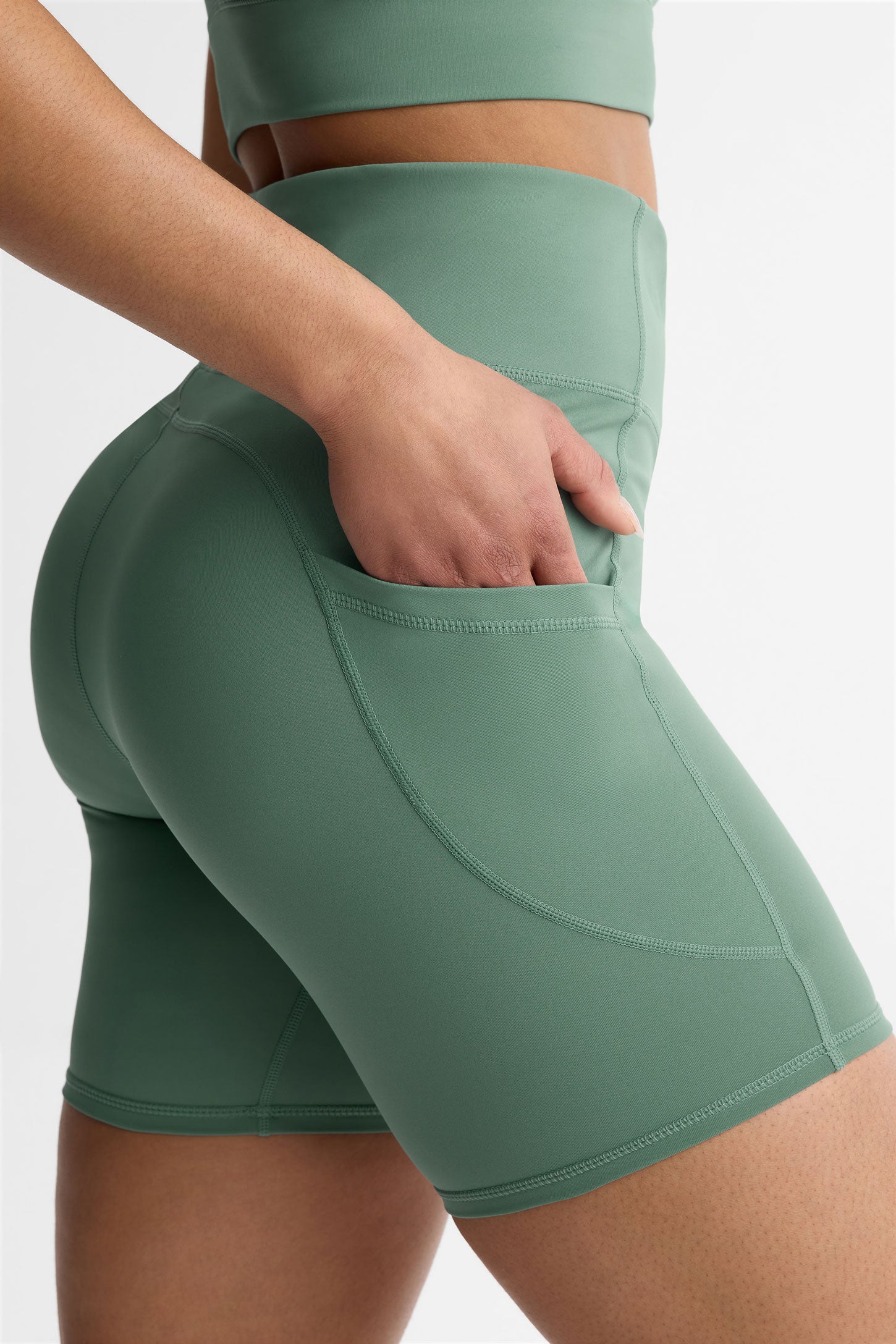 Cuissard taille haute athlétique - Femme && VERT