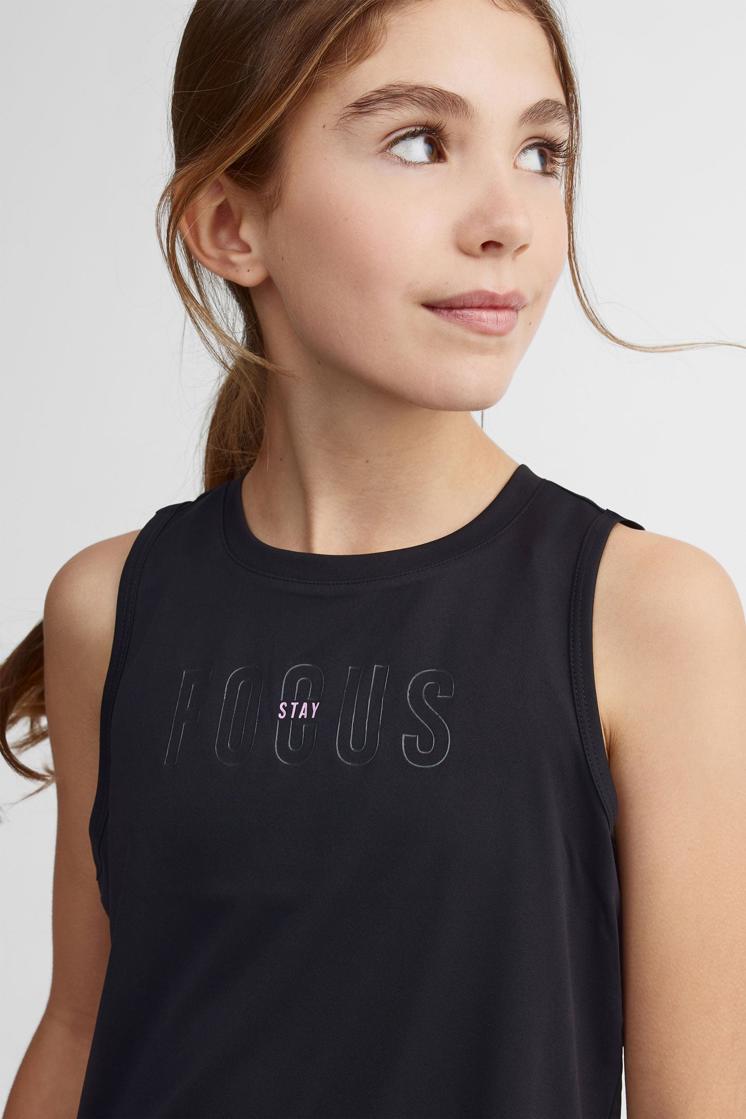 Camisole muscle - Ado fille && NOIR