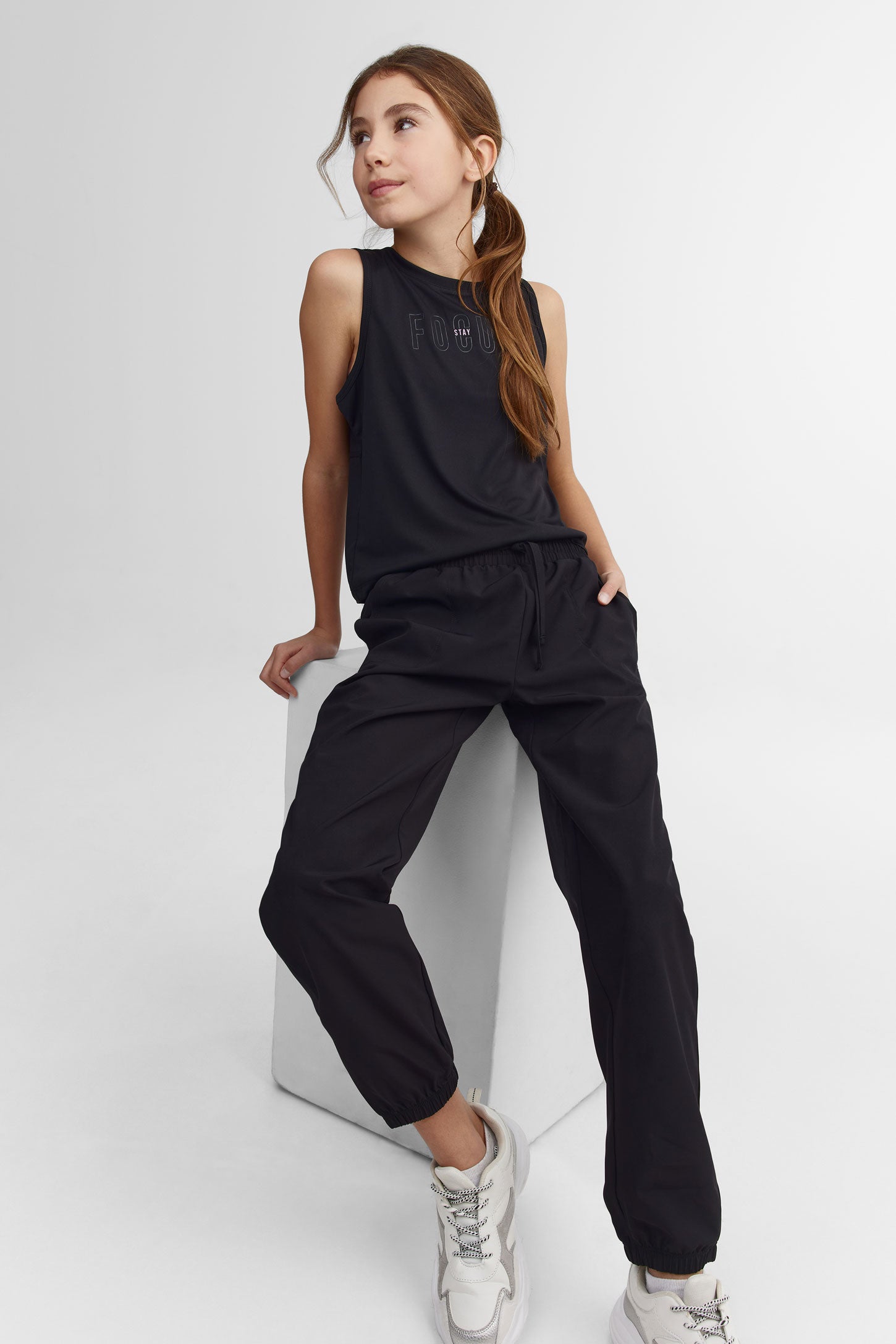 Camisole muscle - Ado fille && NOIR