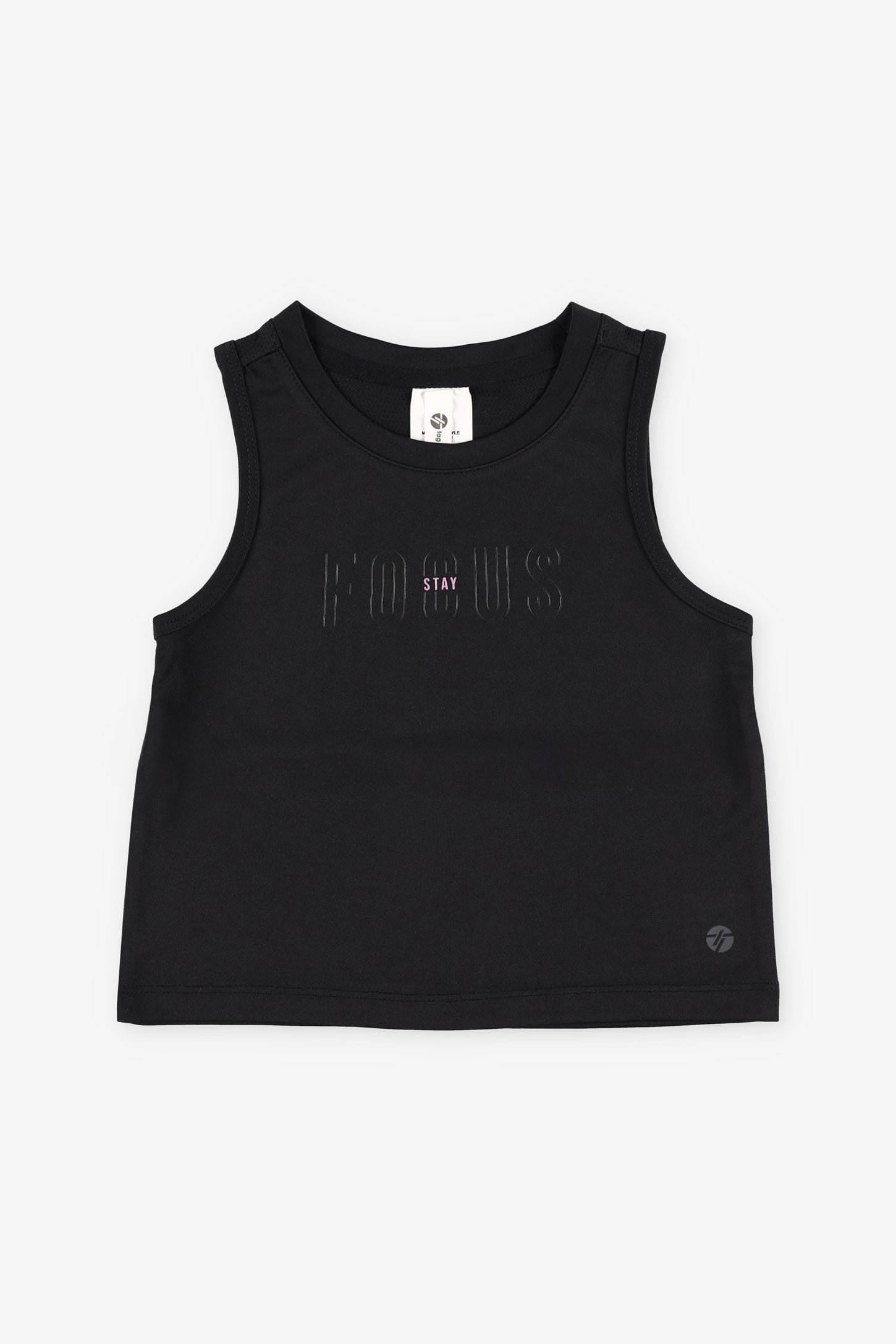 Camisole muscle athlétique - Enfant fille && NOIR