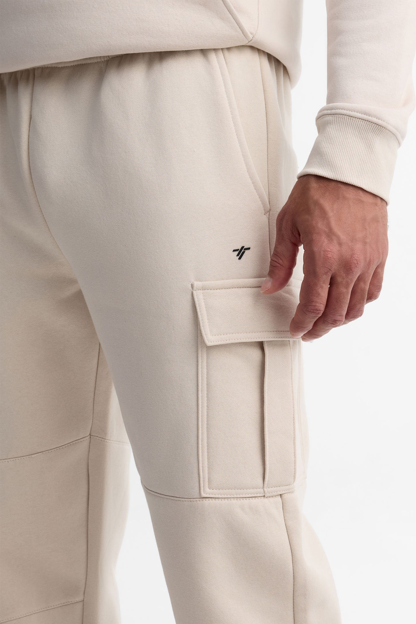 Pantalon jogger cargo athlétique - Homme && BEIGE