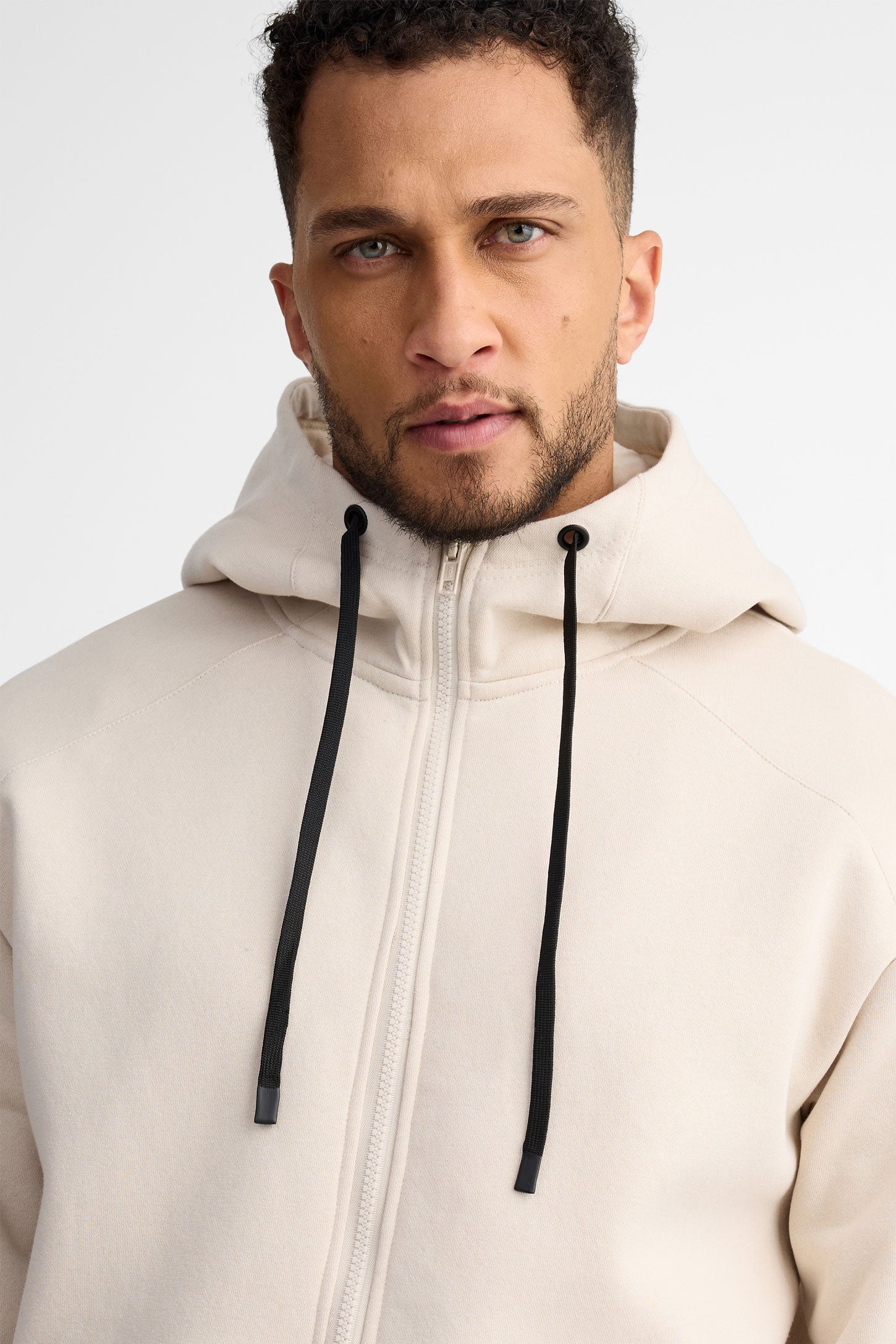 Veste à capuchon athlétique - Homme && BEIGE