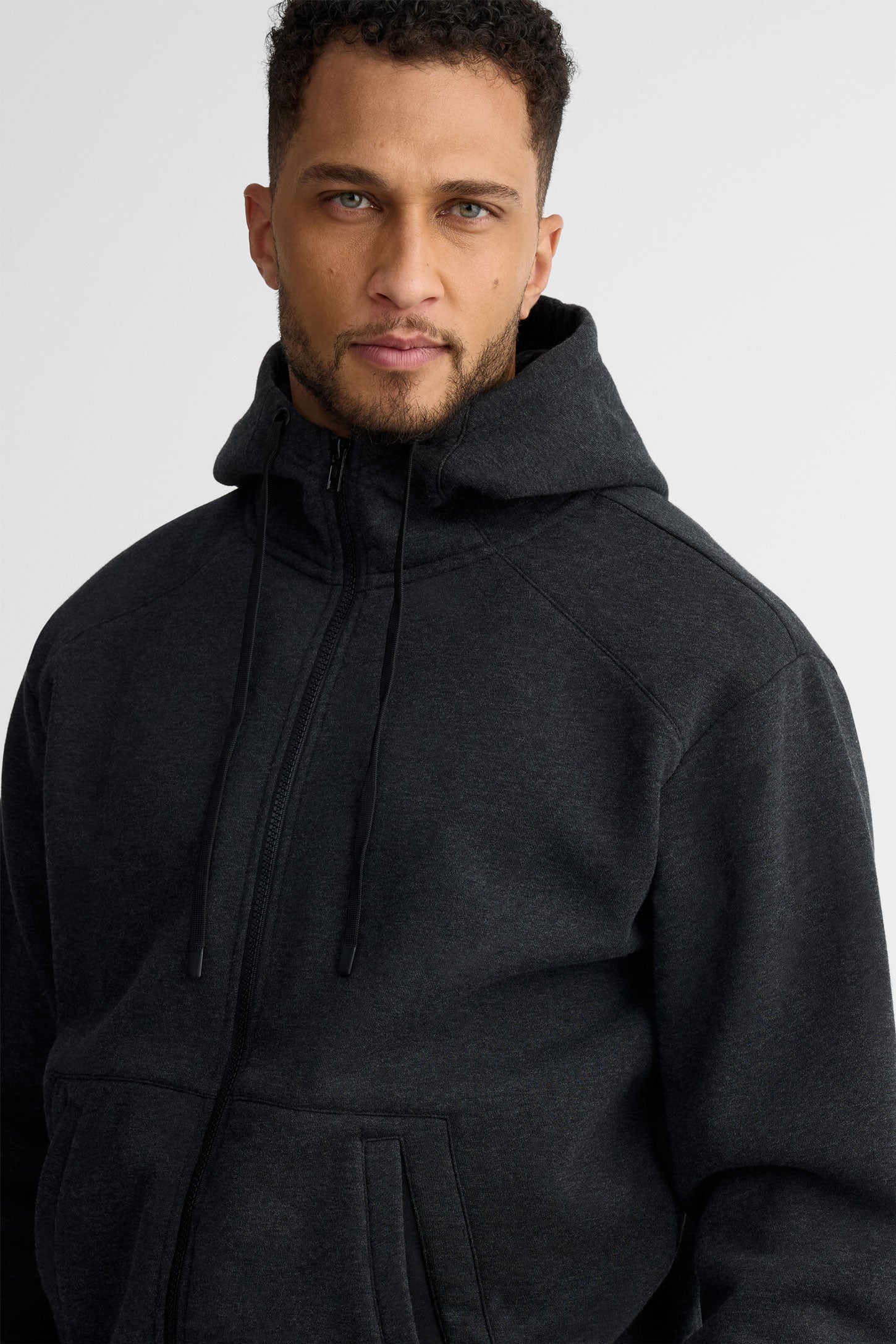 Veste à capuchon athlétique - Homme && GRIS MIXTE
