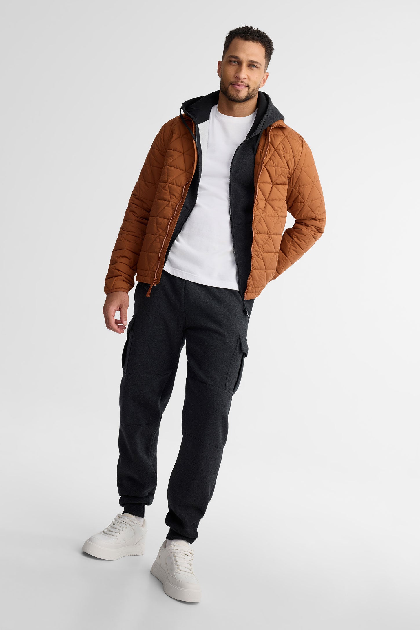 Veste à capuchon athlétique - Homme && GRIS MIXTE