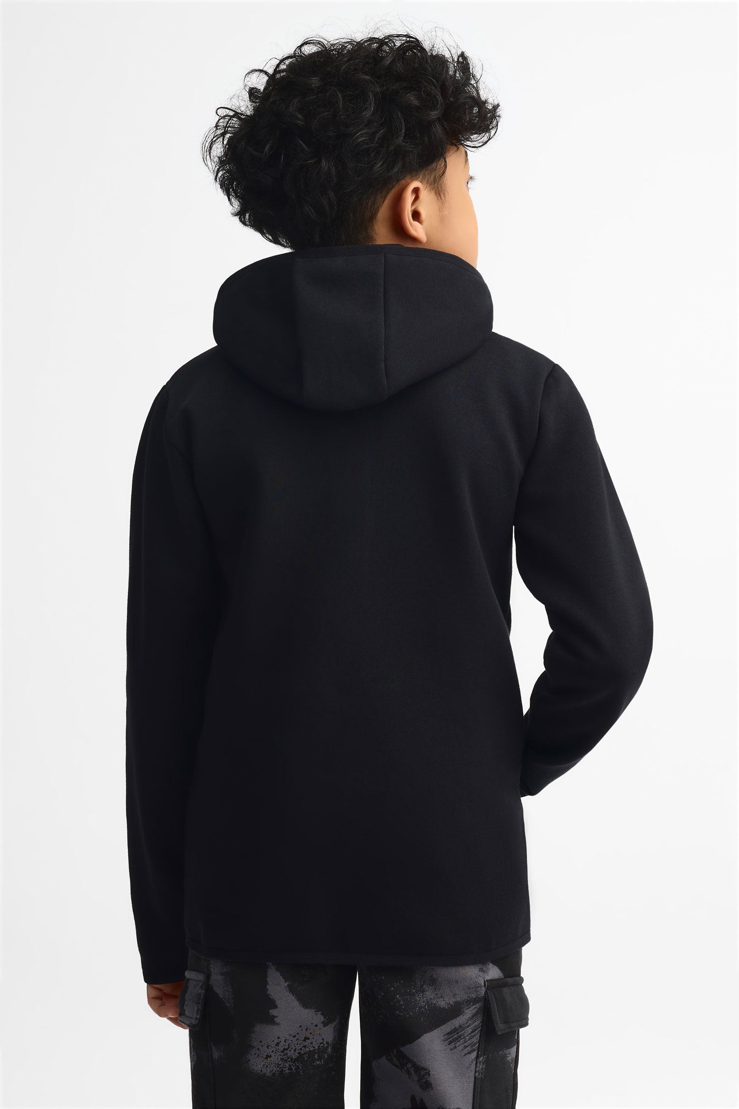 Veste à capuchon athlétique - Ado garçon && NOIR