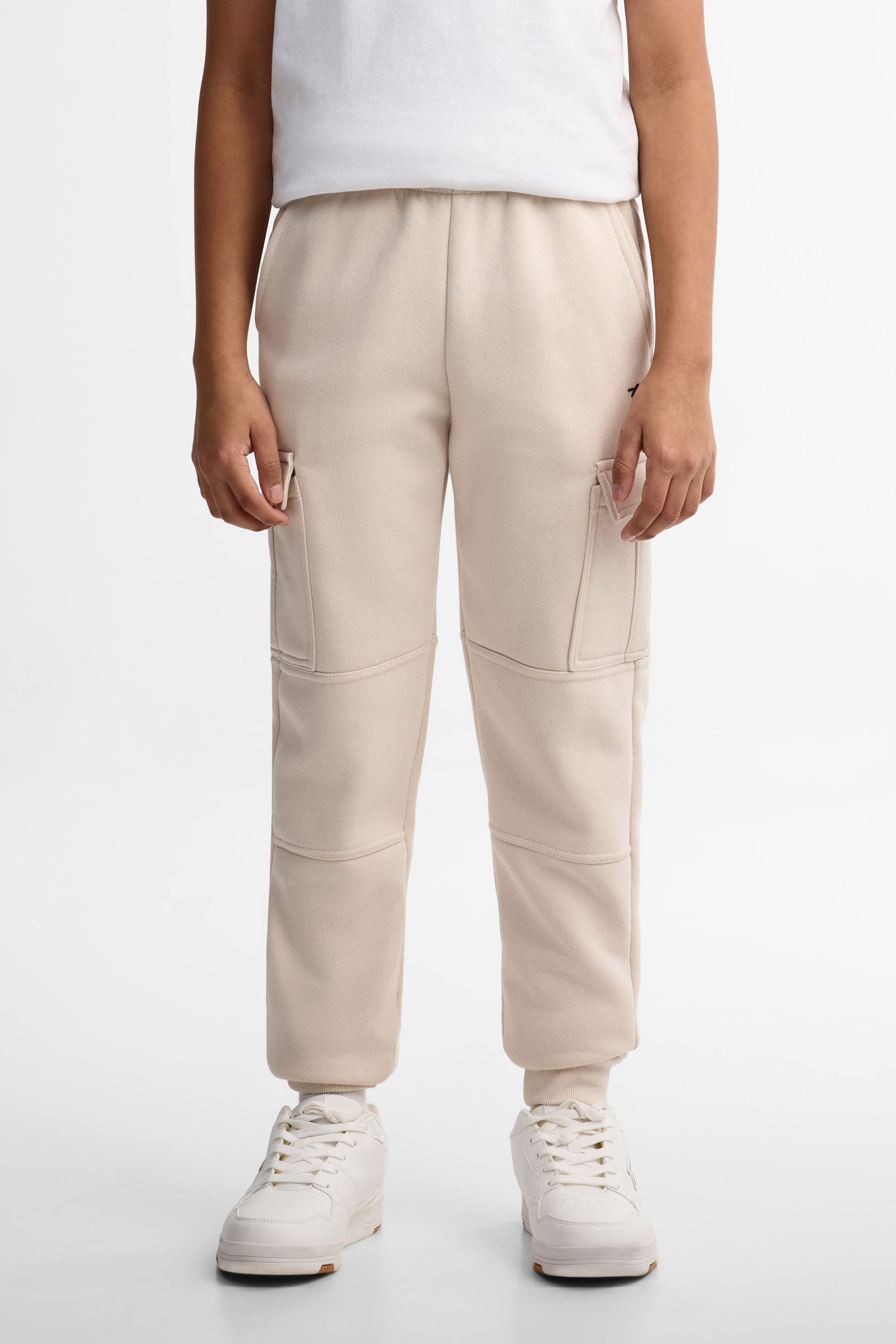 Pantalon jogger cargo athlétique - Ado garçon && BEIGE