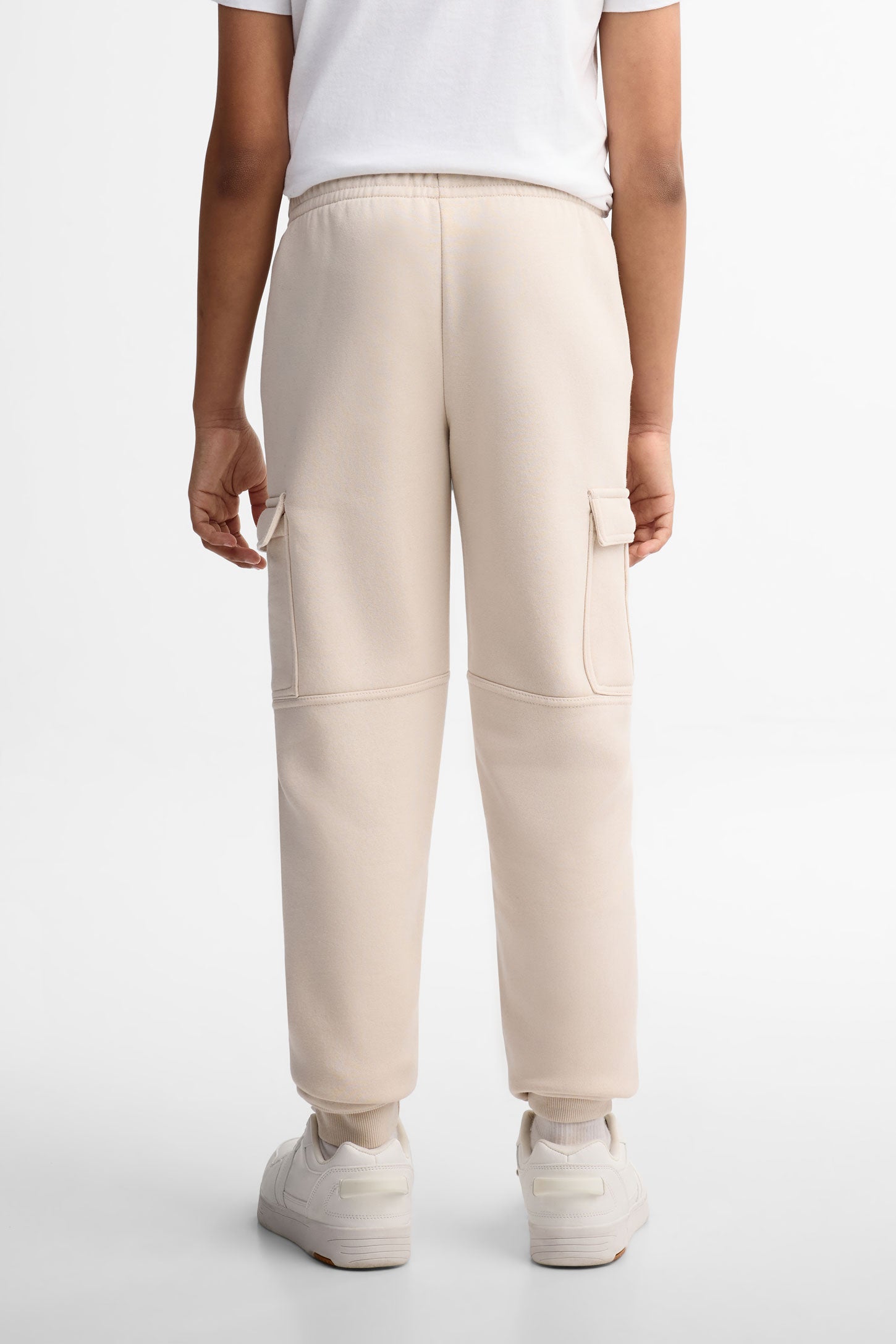 Pantalon jogger cargo athlétique - Ado garçon && BEIGE