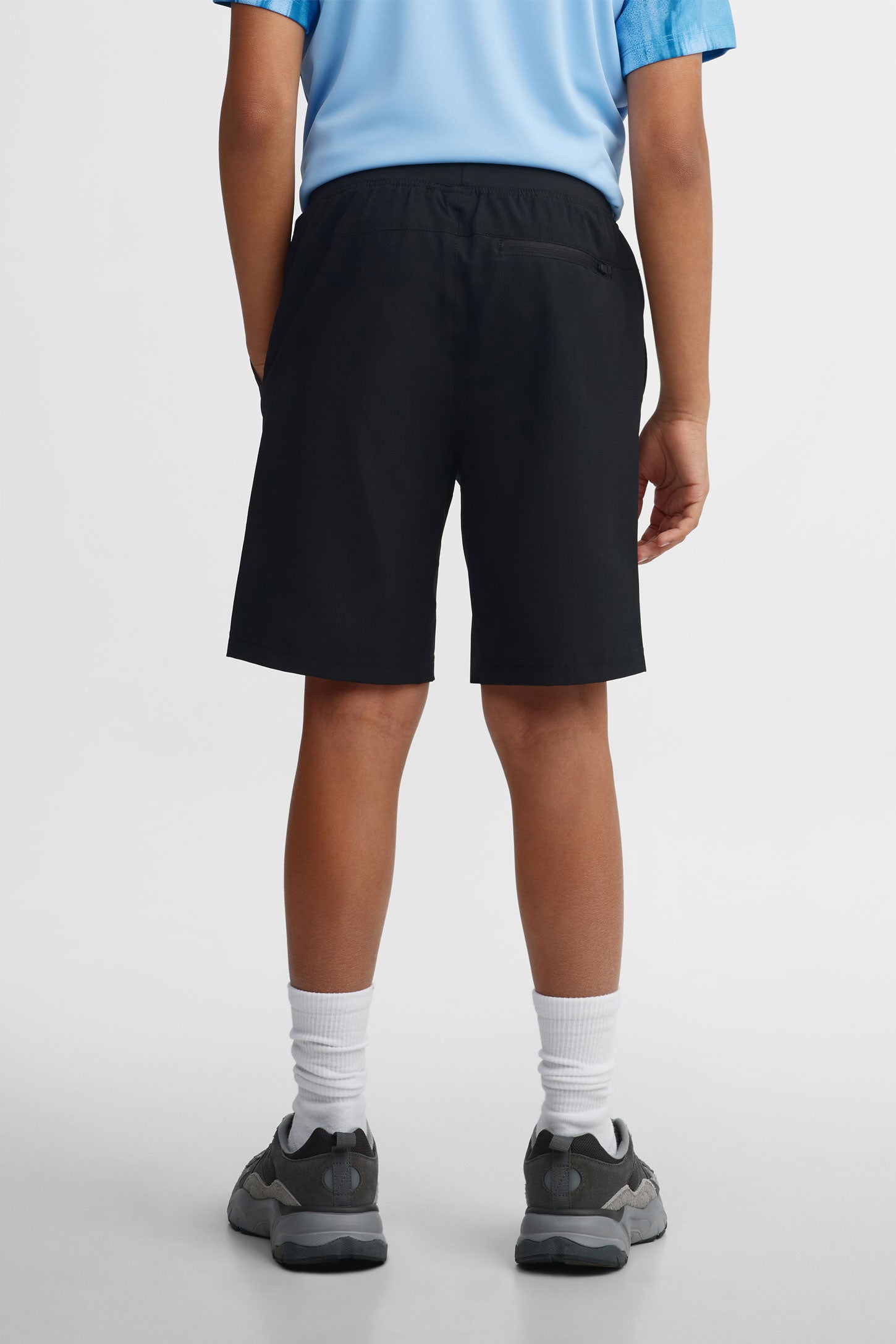 Short athlétique extensible - Ado garçon && NOIR