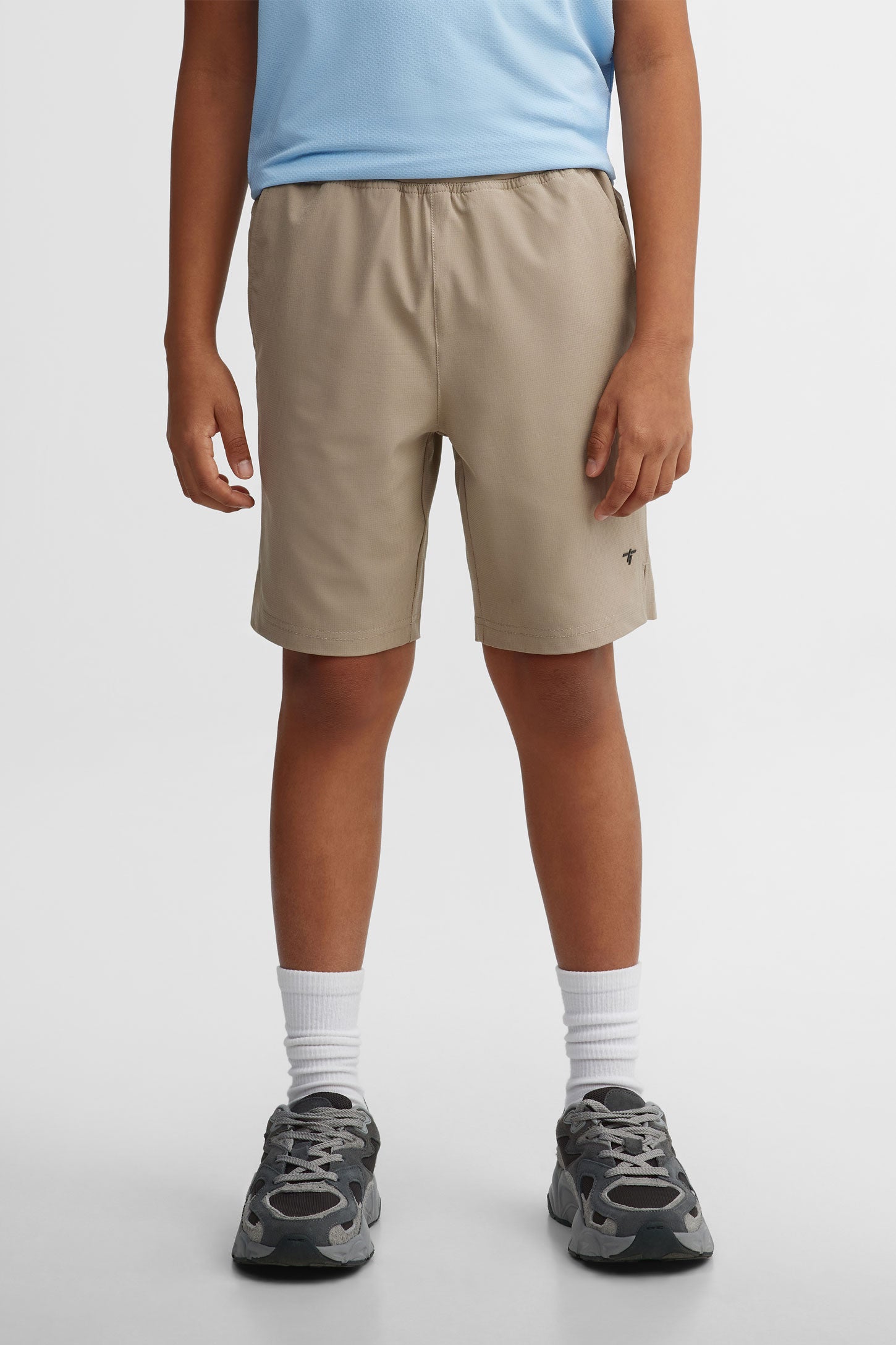 Short athlétique extensible - Ado garçon && BEIGE