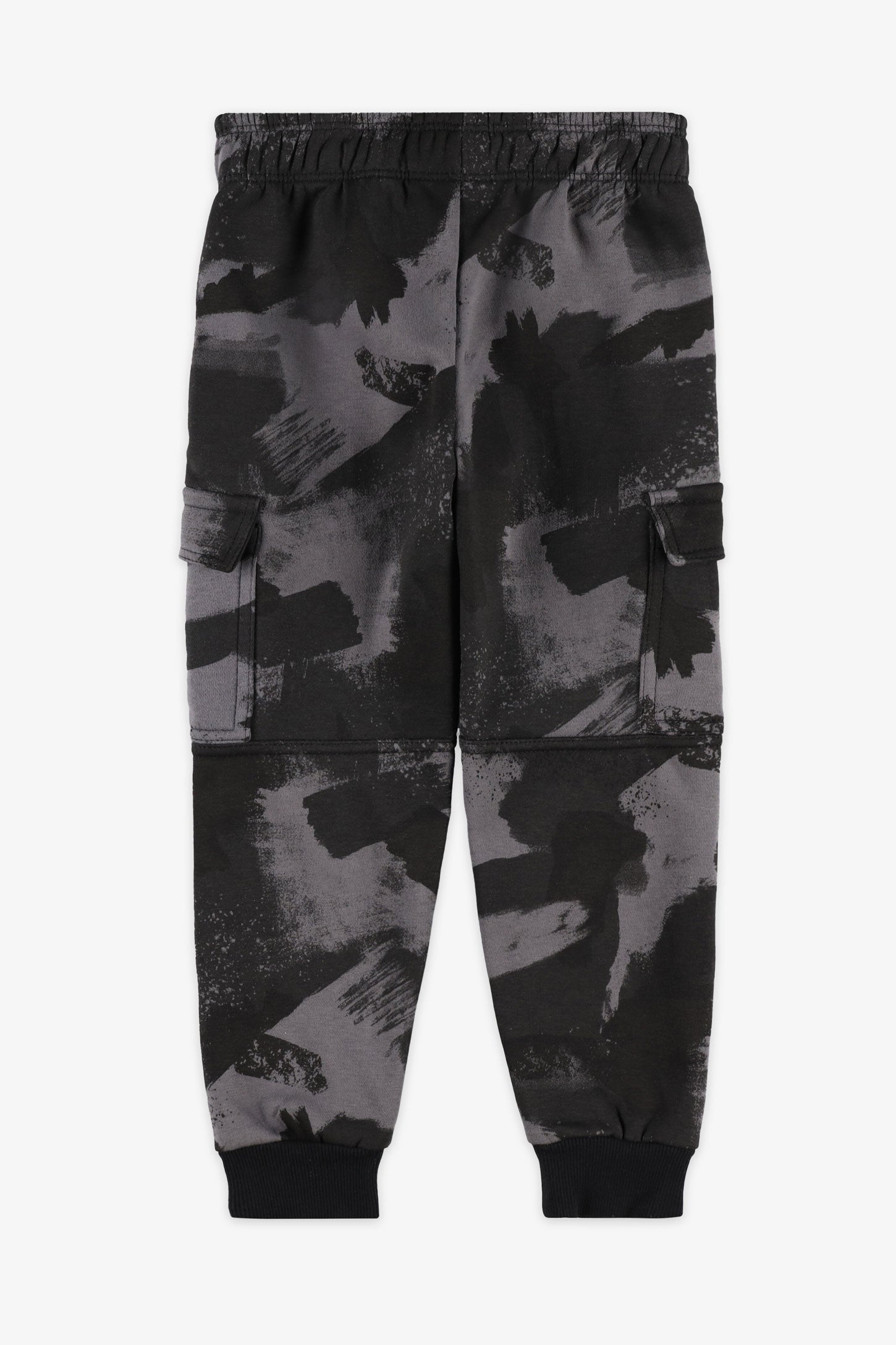 Pantalon jogger cargo athlétique - Enfant garçon && NOIR/MULTI