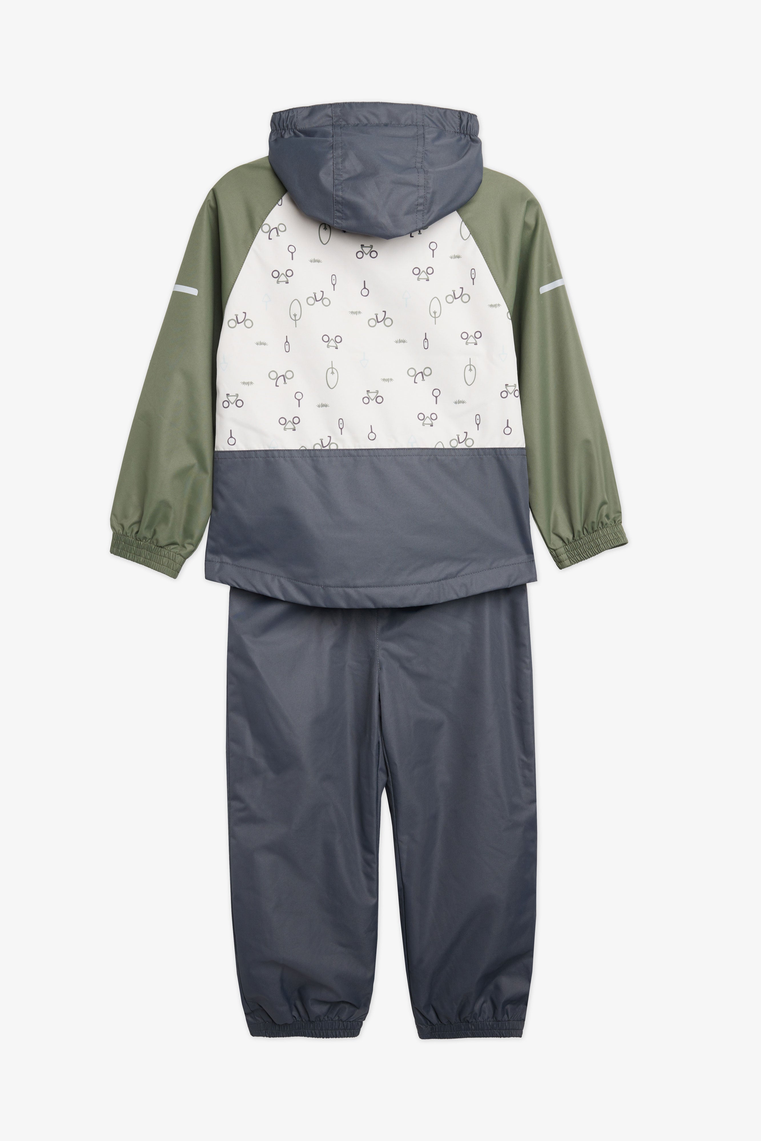Ensemble de pluie 2-pièces mi-saison - Bébé garçon && GRIS MULTI