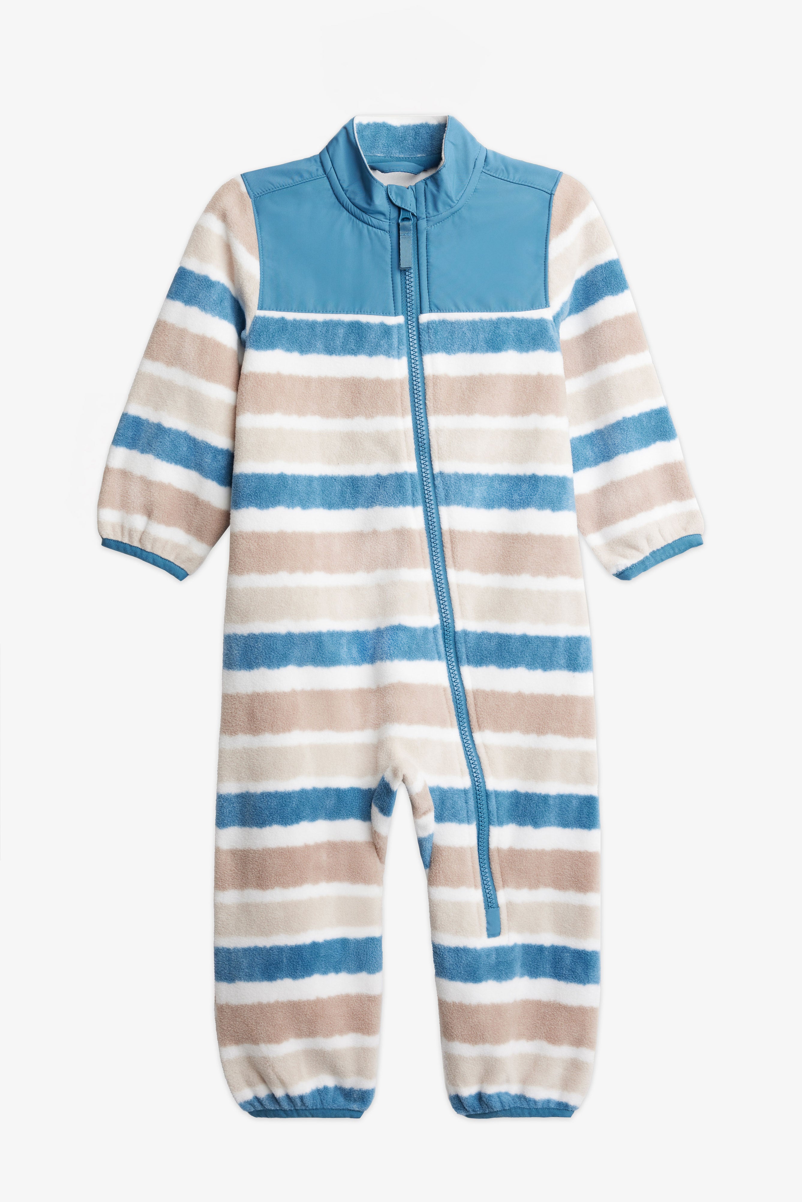 Combinaison polaire 1-pièce mi-saison - Bébé garçon && BLEU PALE