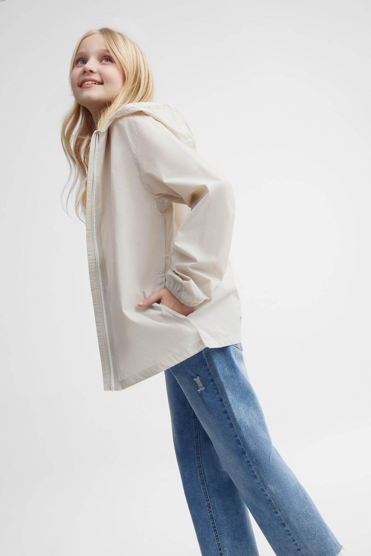 Manteau mi-saison convertible - Ado fille && BEIGE