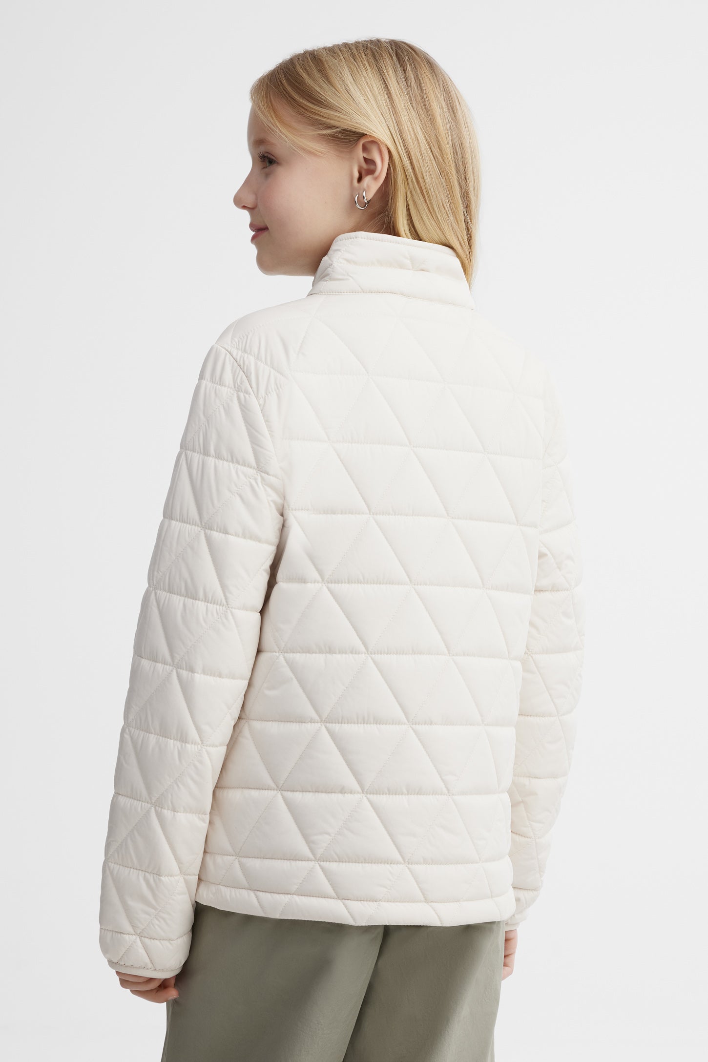 Manteau matelassée mi-saison - Ado fille && IVOIRE