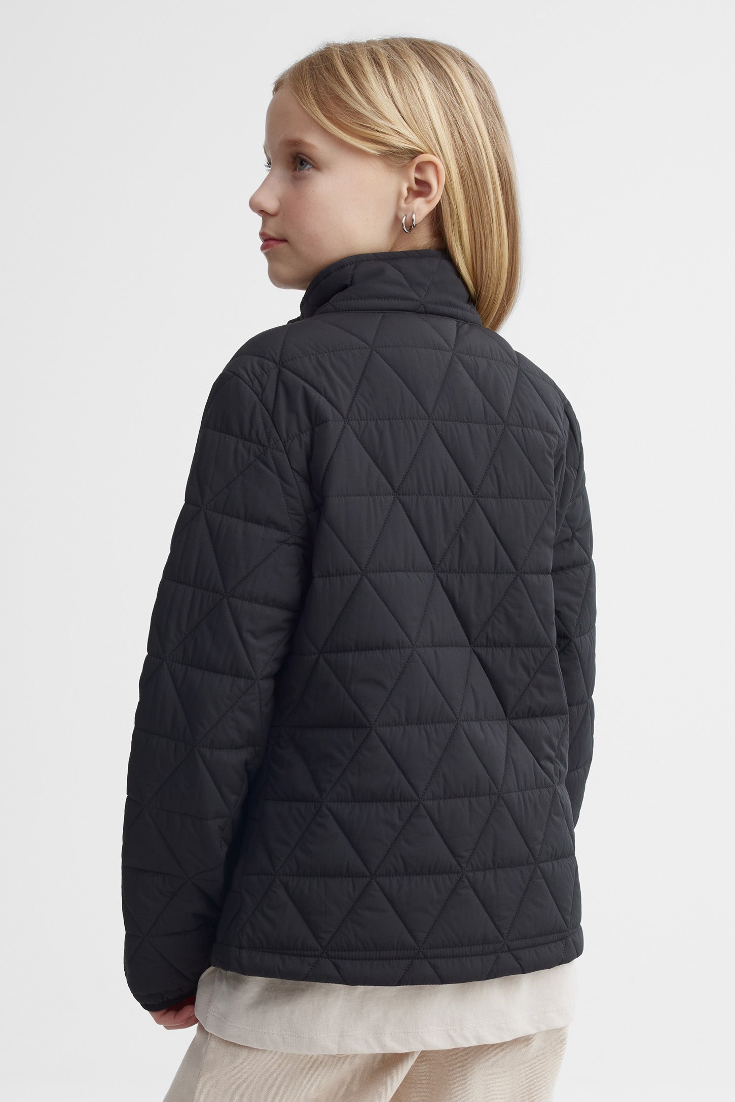 Manteau matelassée mi-saison - Ado fille && NOIR