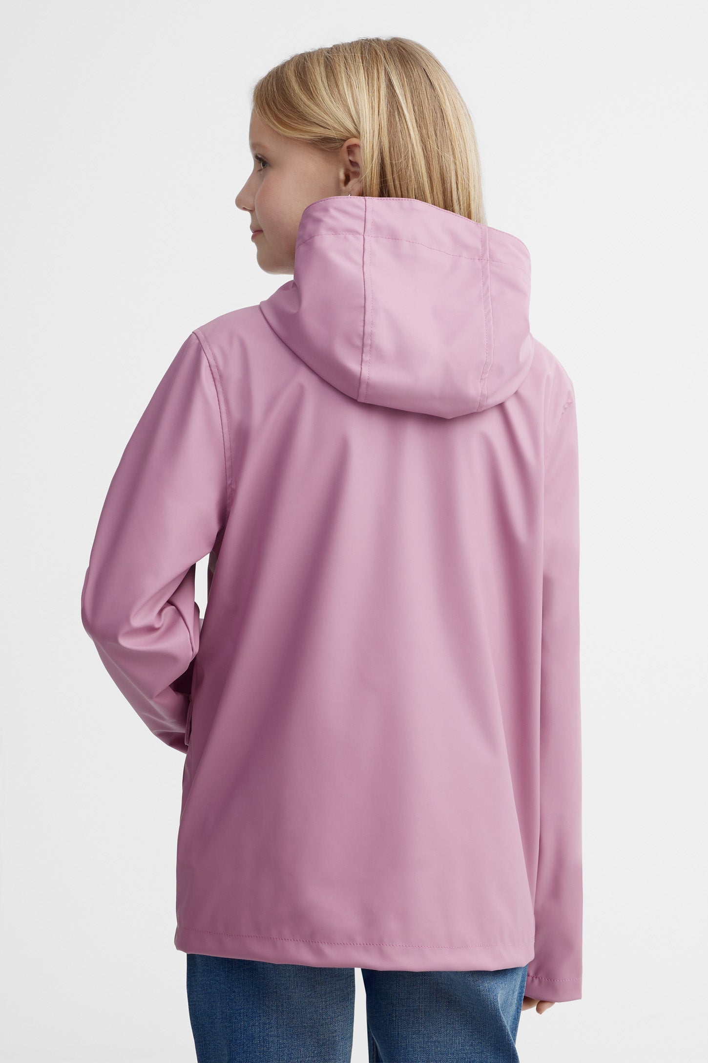 Manteau imperméable caoutchouc - Ado fille && VIEUX ROSE