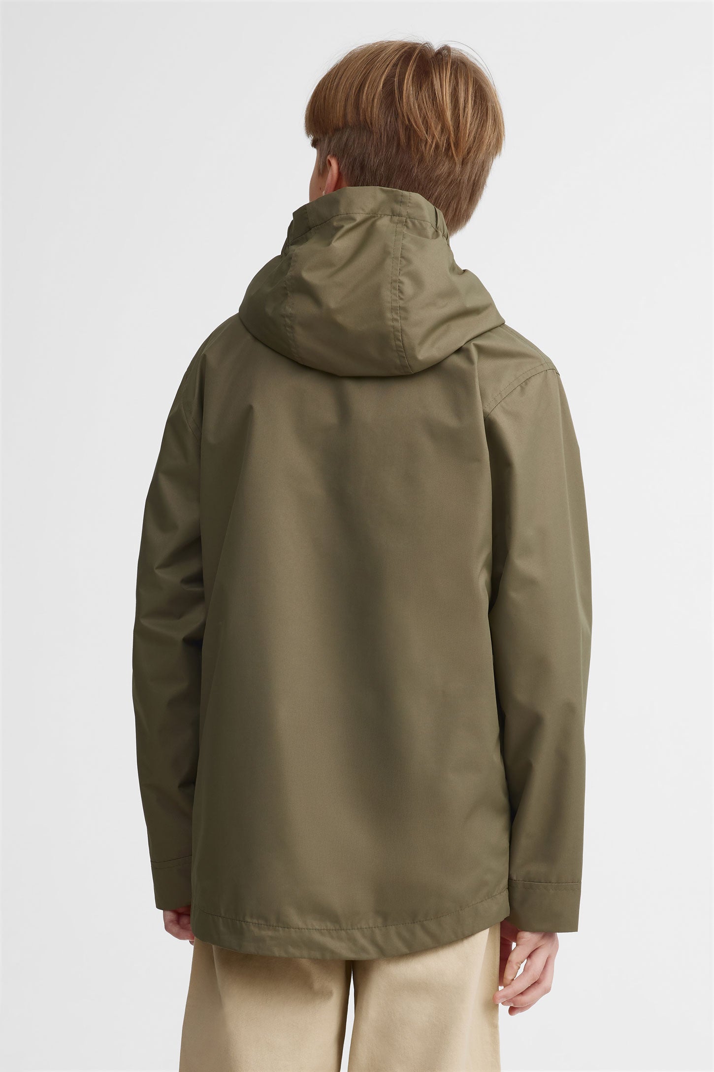 Manteau à capuchon résistant à l'eau - Ado garçon && KAKI