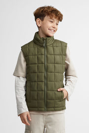 Veste matelassée sans manches - Ado garçon && KAKI