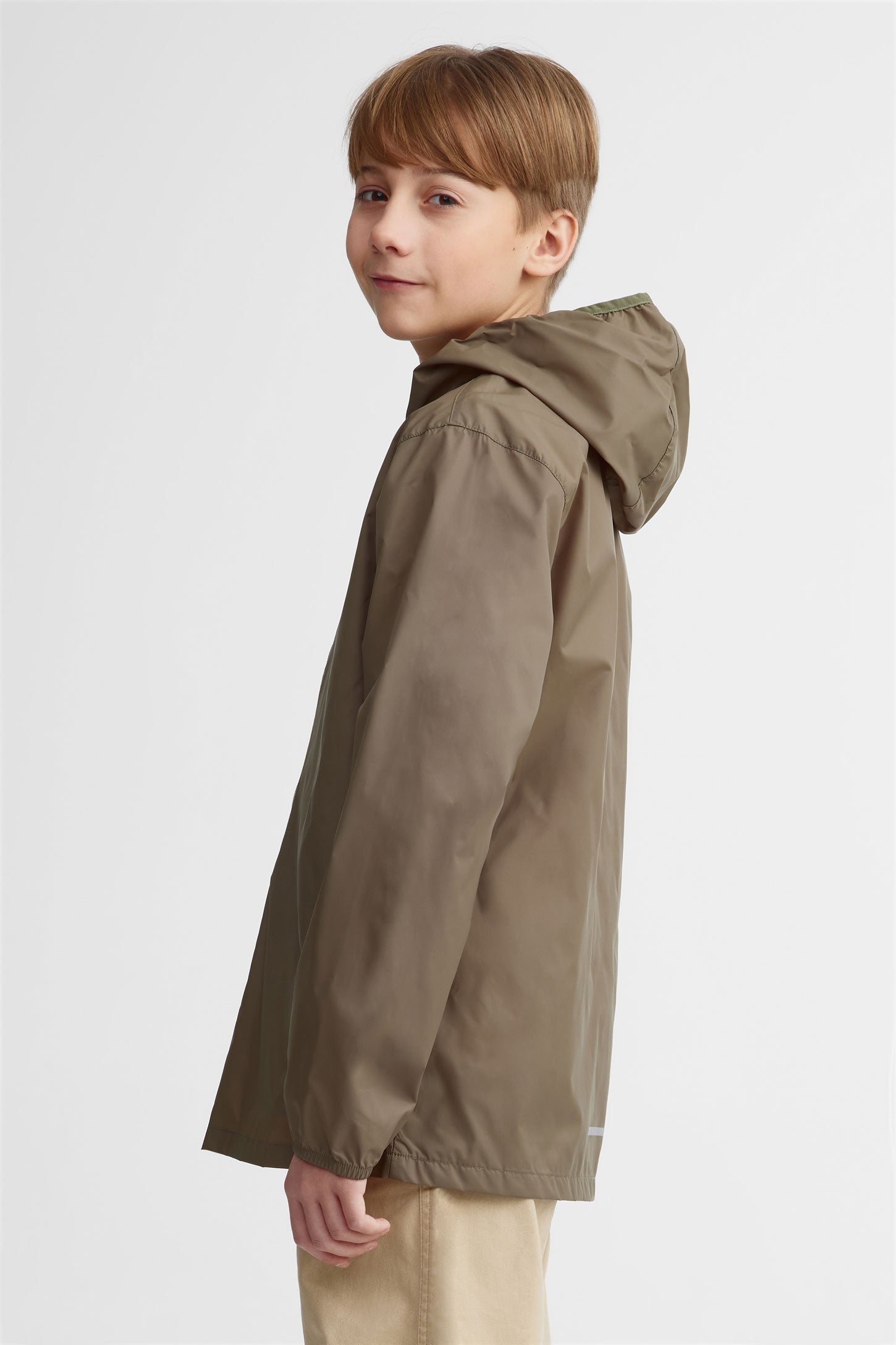 Manteau résistant à l'eau convertible - Ado garçon && KAKI