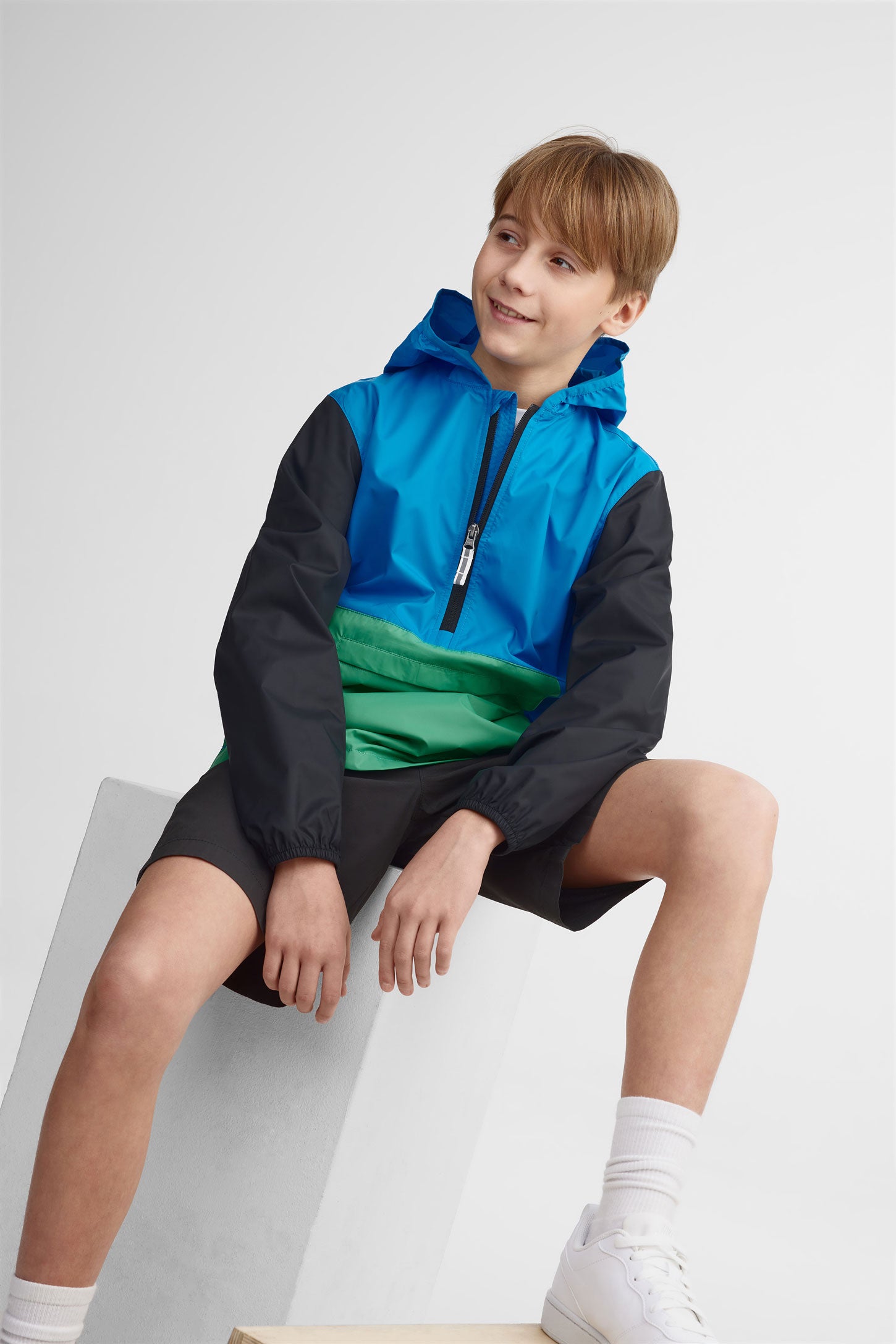 Manteau anorak convertible - Ado garçon && BLEU MULTI