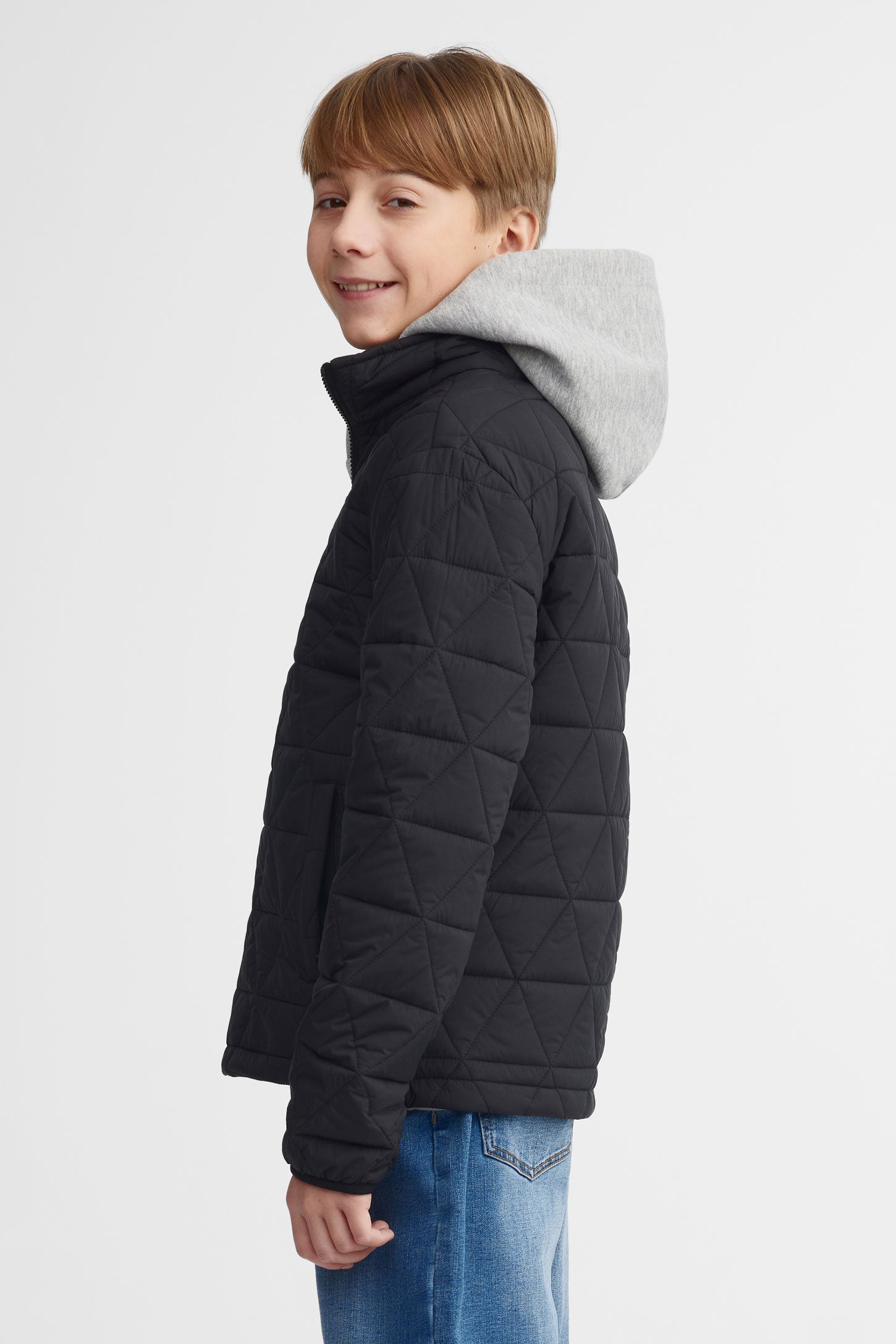 Manteau résistant à l'eau - Ado garçon && NOIR