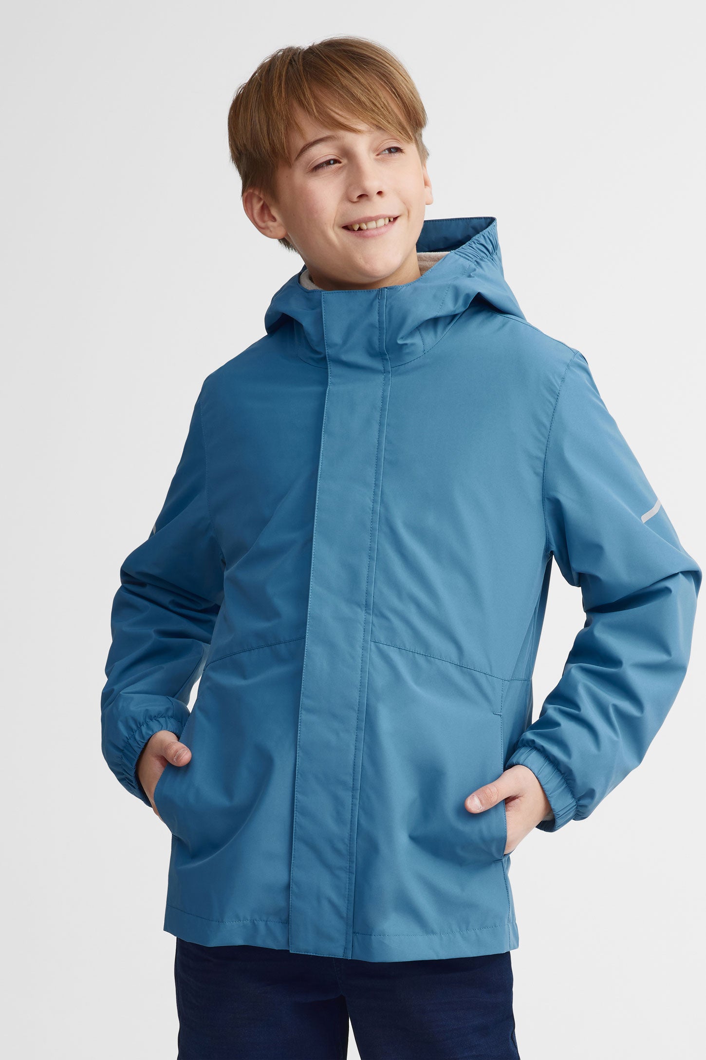 Doudoune Garçon à Capuche Avec Fourrure - Manteau D'Hiver Matelassé Coupe-Vent, Chaud