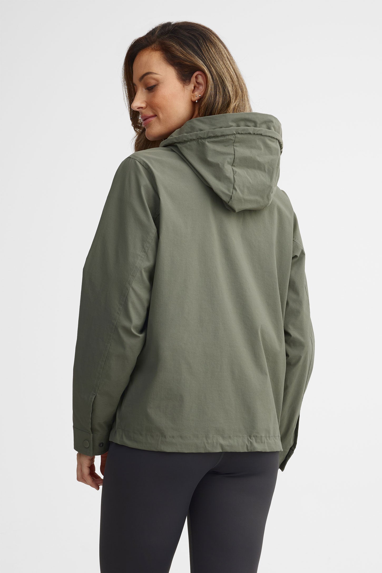 Manteau coupe-vent - Femme && KAKI