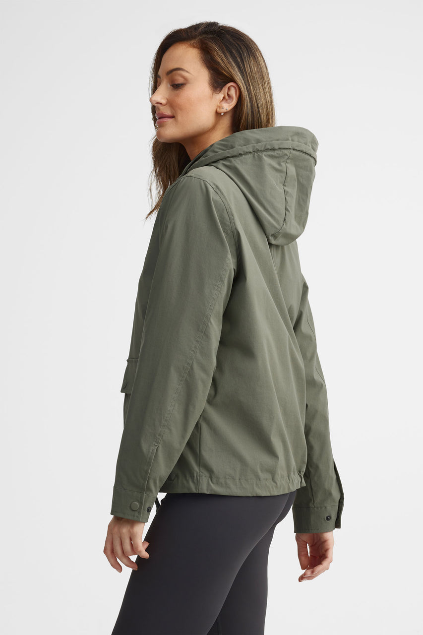 Manteau coupe-vent - Femme && KAKI