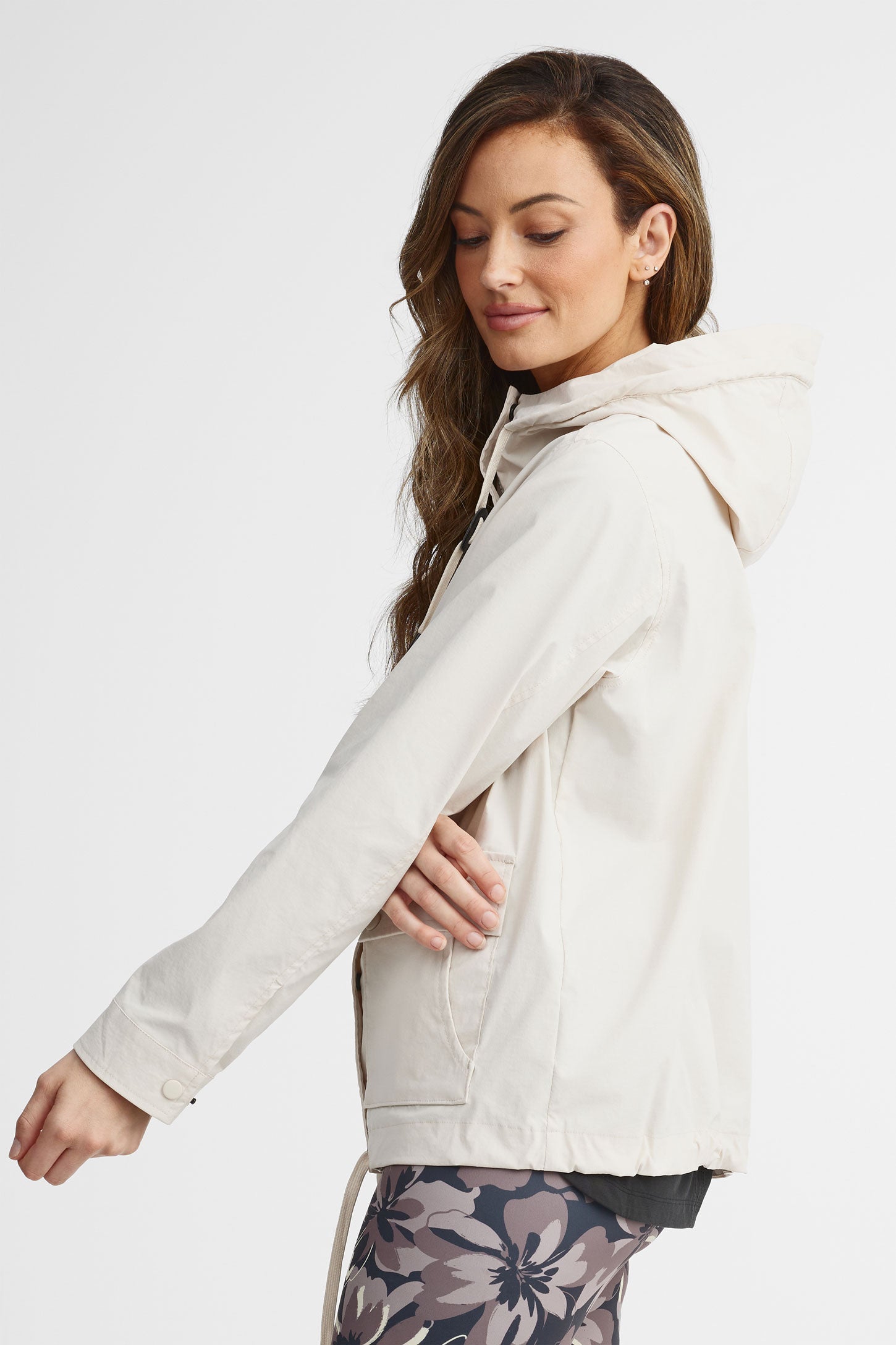 Manteau coupe-vent - Femme && IVOIRE