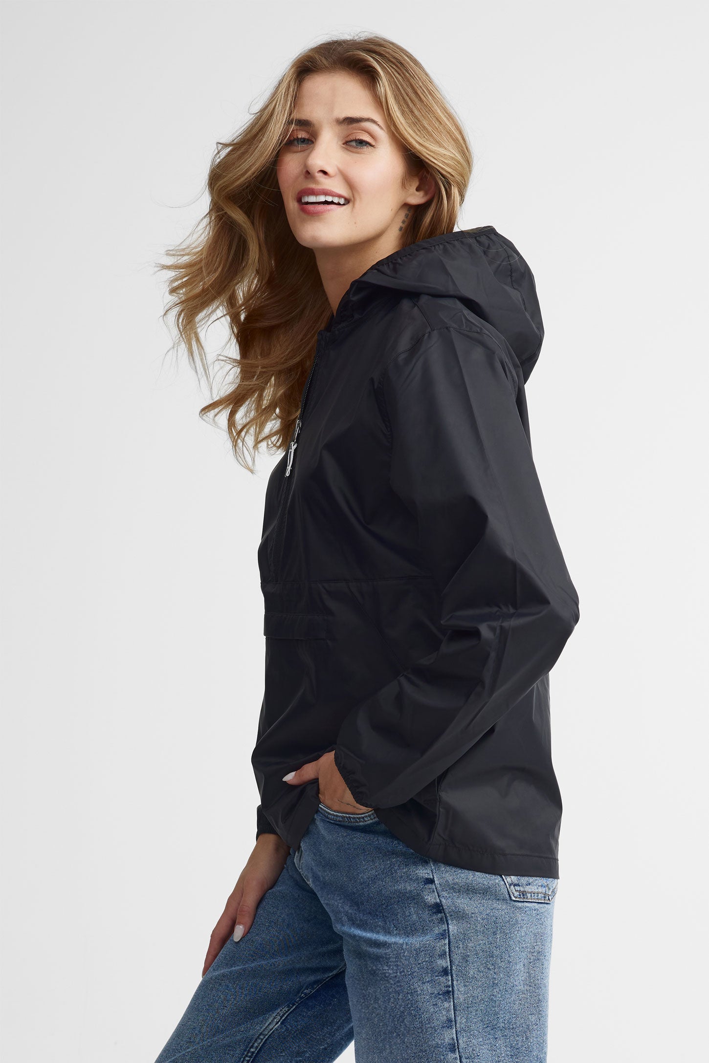 Manteau anorak convertible - Femme && NOIR