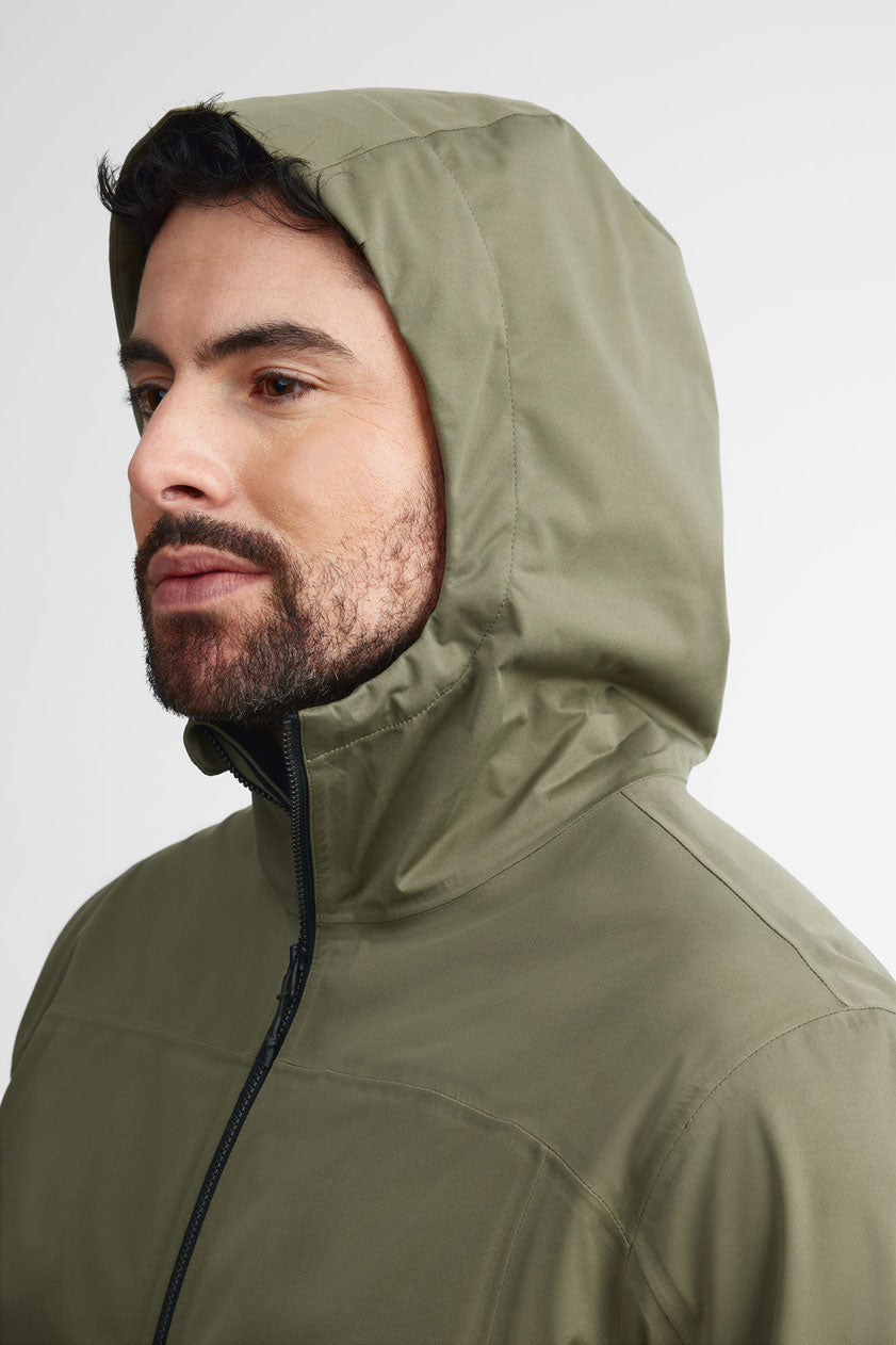 Manteau imperméable - Homme && KAKI