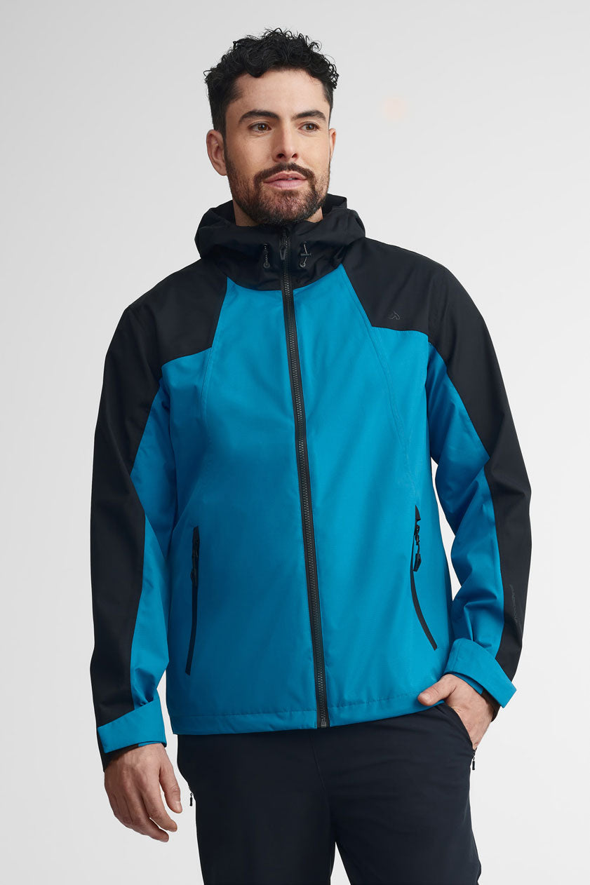 Manteau imperméable - Homme && TURQUOISE