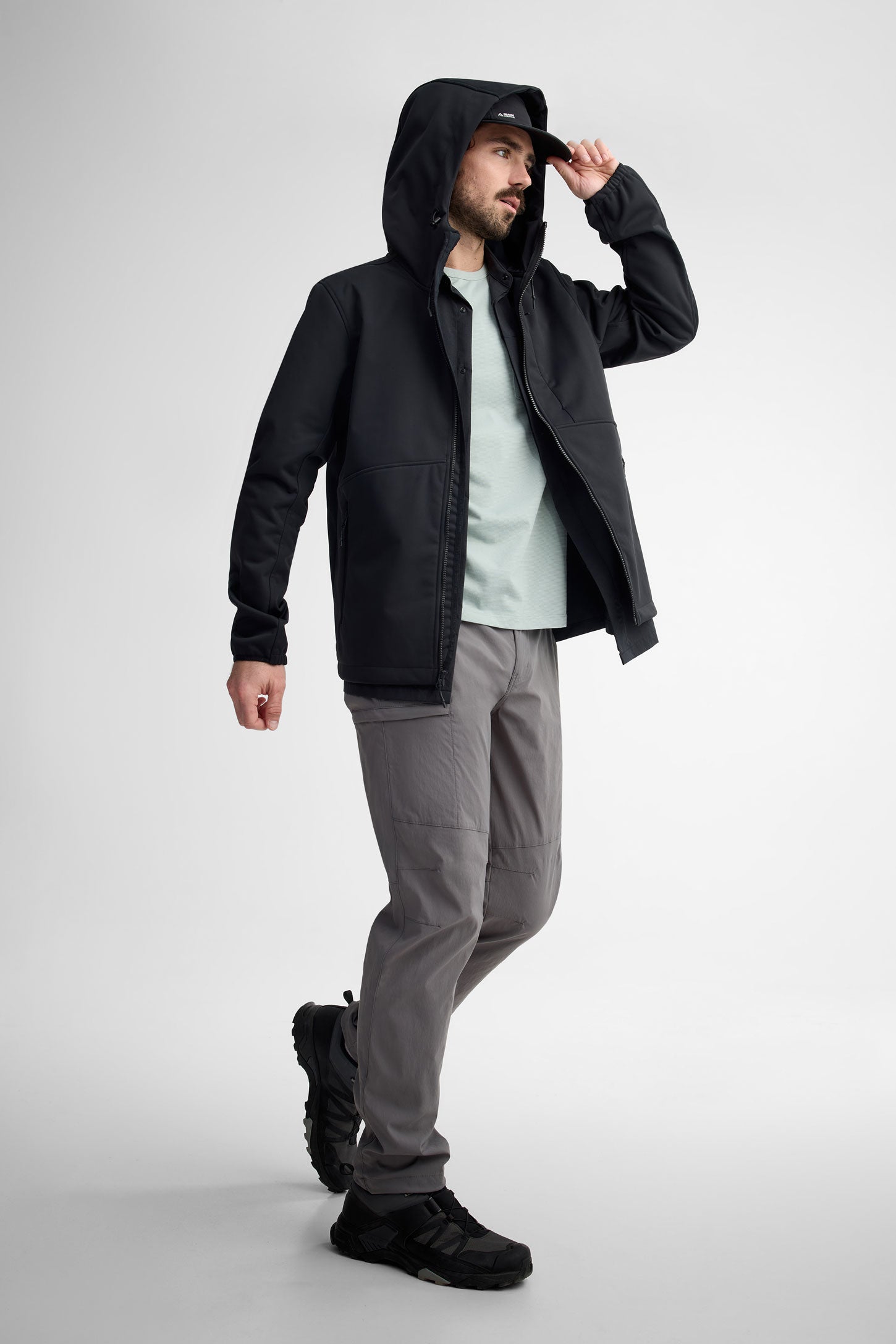 Manteau résistant à l'eau BM - Homme && NOIR