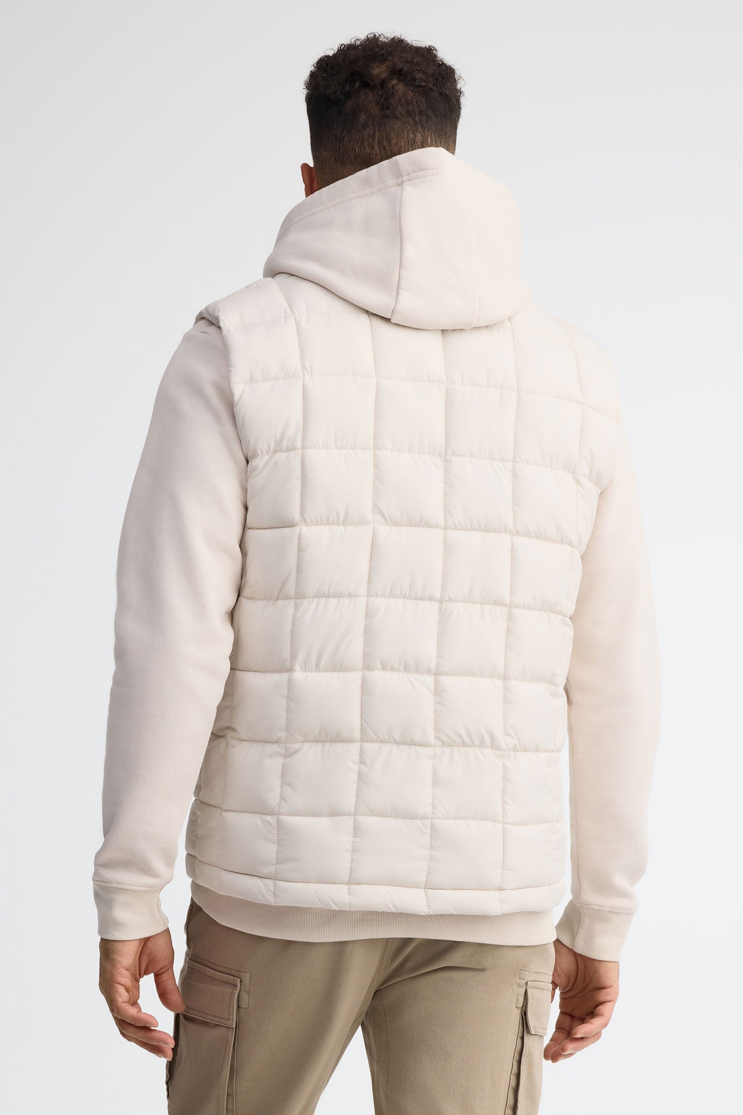 Veste matelassée sans manches - Homme && IVOIRE