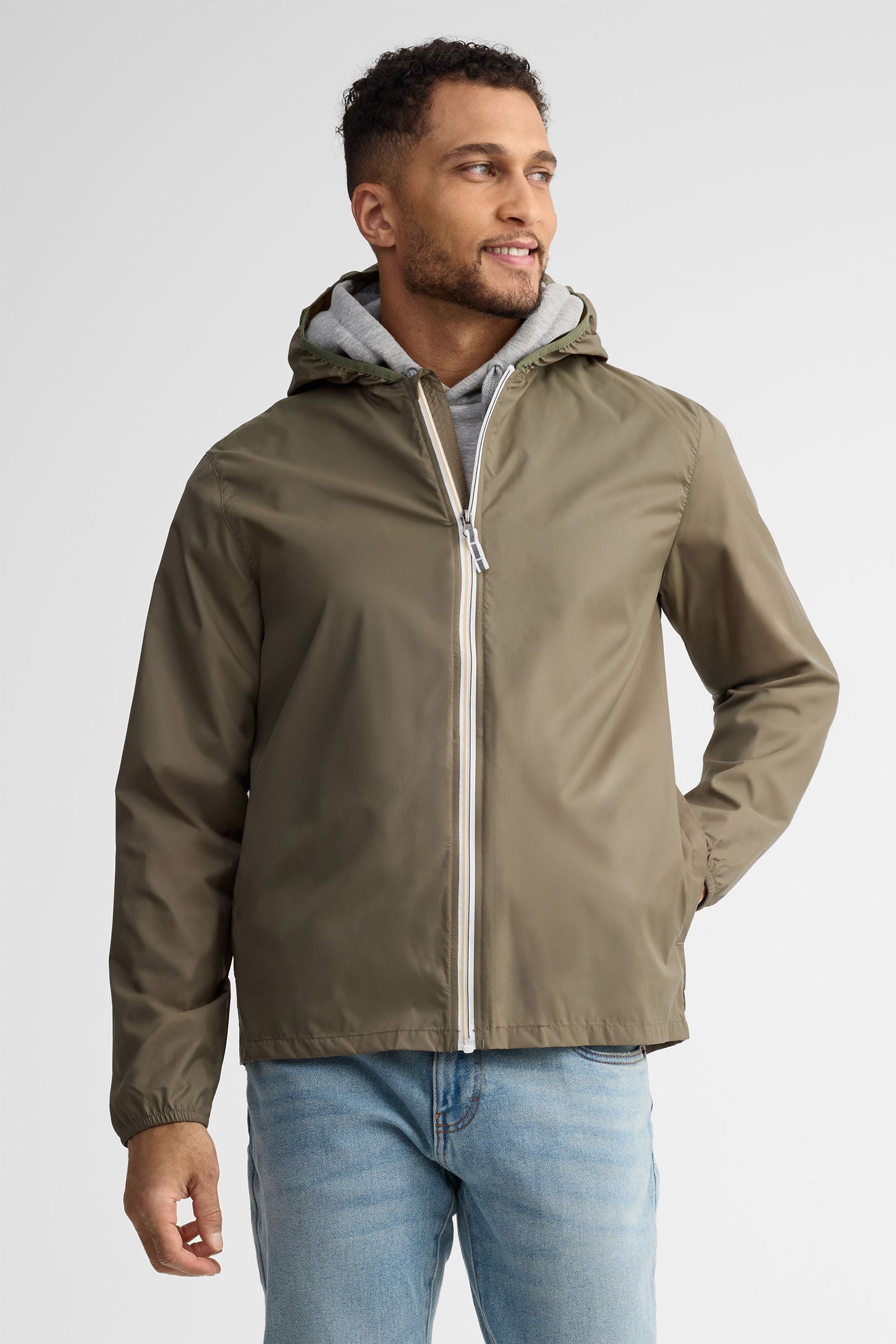 Manteau convertible - Homme && KAKI