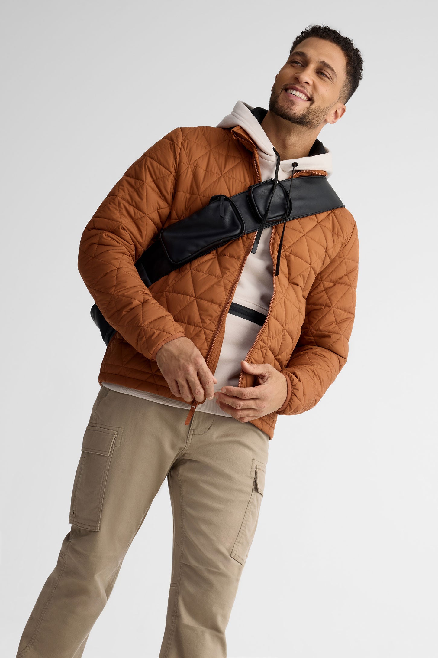 Manteau matelassé - Homme && BRUN