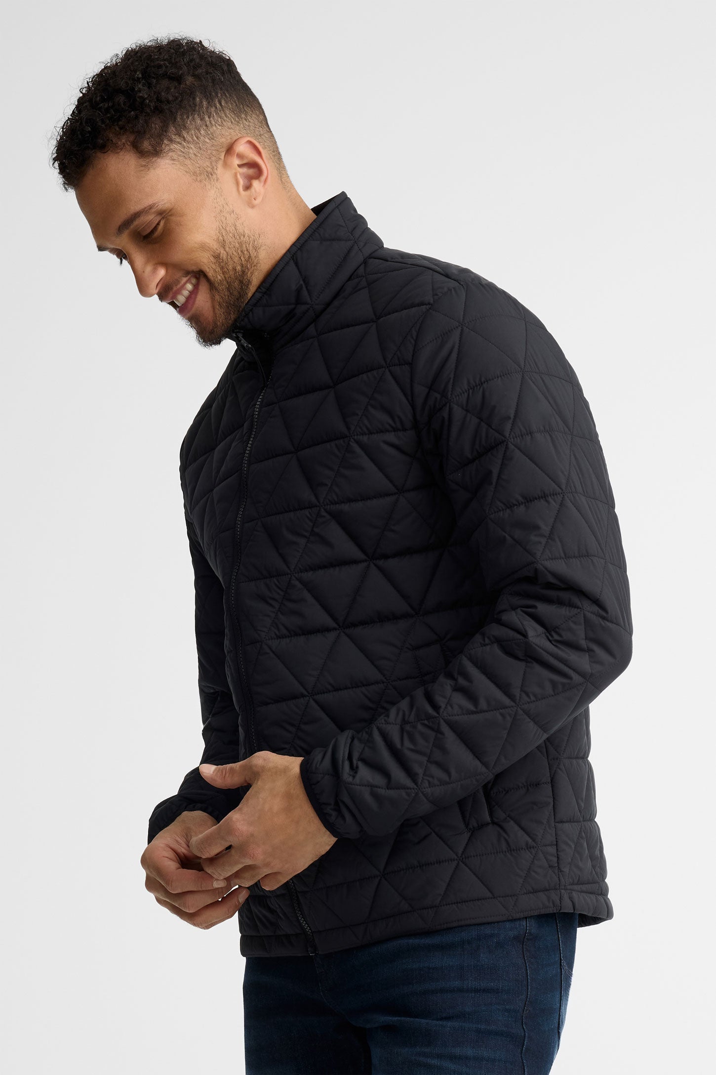 Manteau matelassé - Homme && NOIR