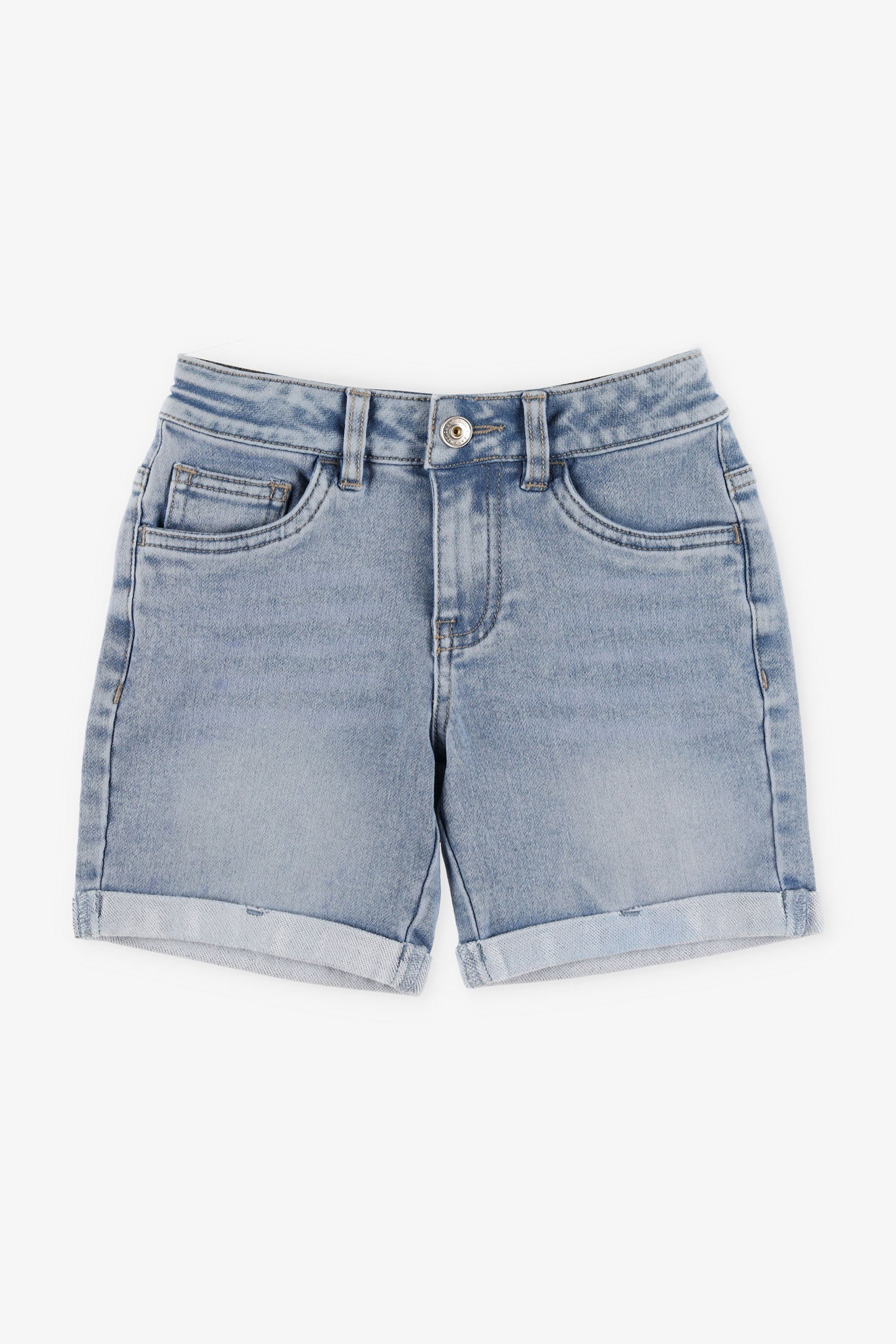 Short bermuda en jeans - Enfant garçon && BLEU PALE